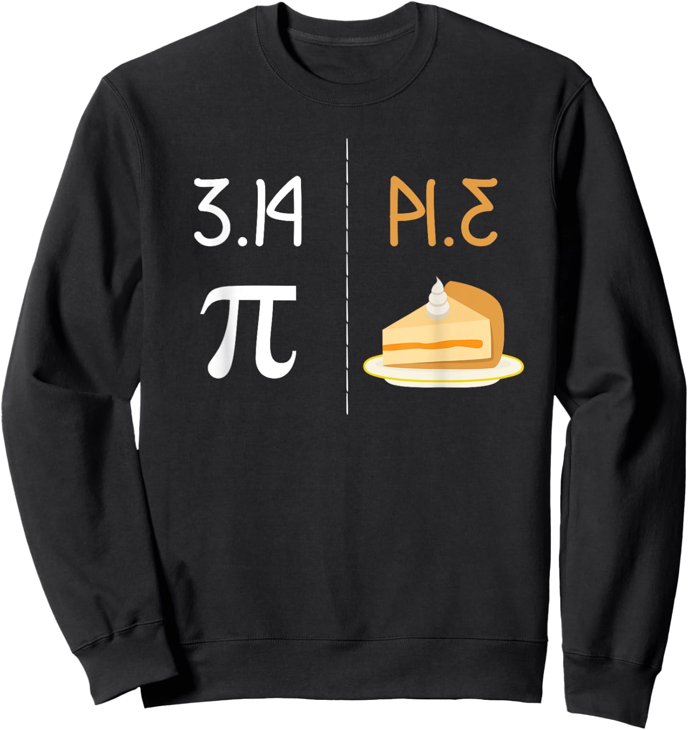 Funny Thanksgiving Pie 314 Apple Pumpkin Pi Math Twist Sweatshirt - Sweatshirt | Black