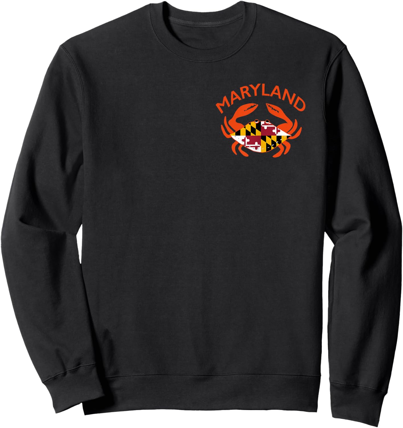 Maryland Crab - State Pride Seafood Sweatshirt - Sweatshirt | Black