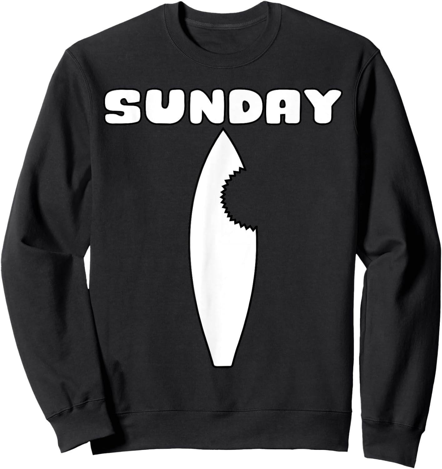Days of the Week , Costume, Shark Sweatshirt - Sweatshirt | Black