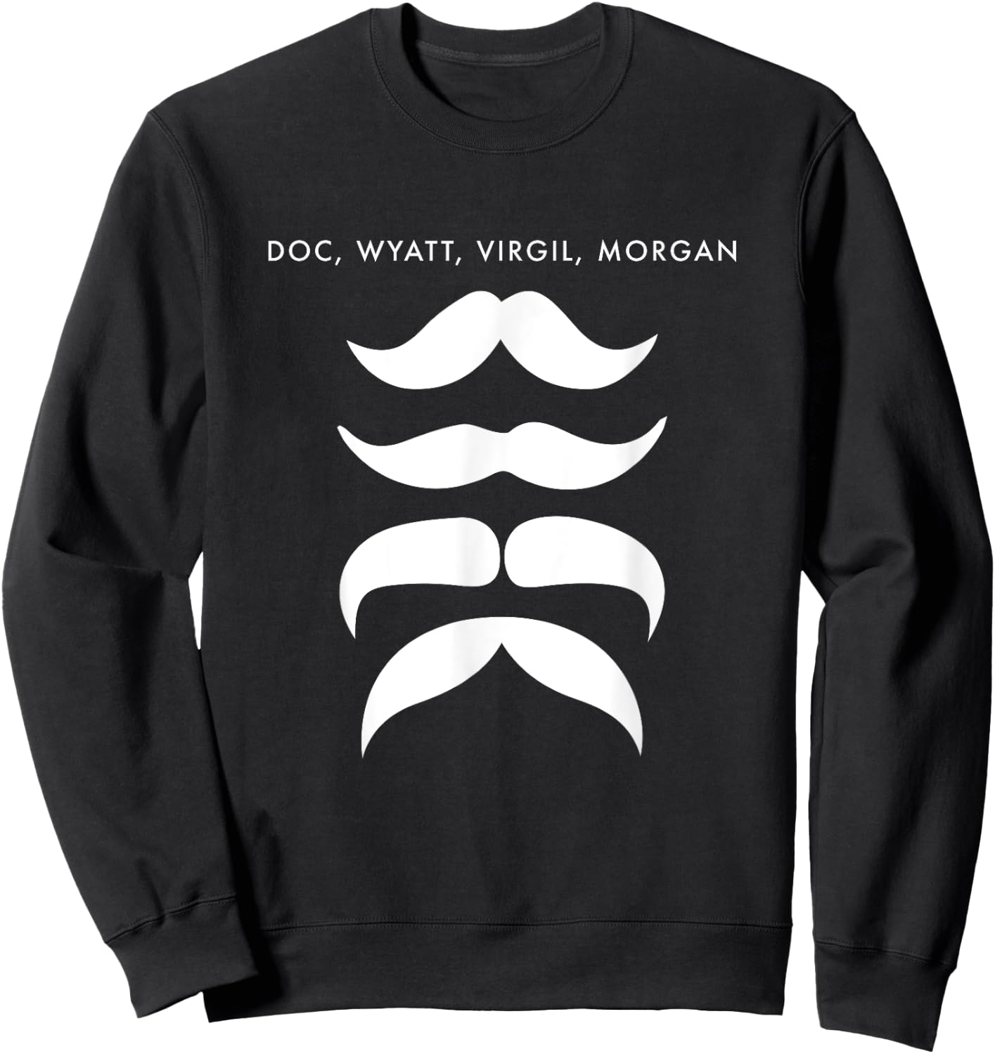Old West Collection Doc, Wyatt, Virgil, Morgan Wild West Sweatshirt - Sweatshirt | Black