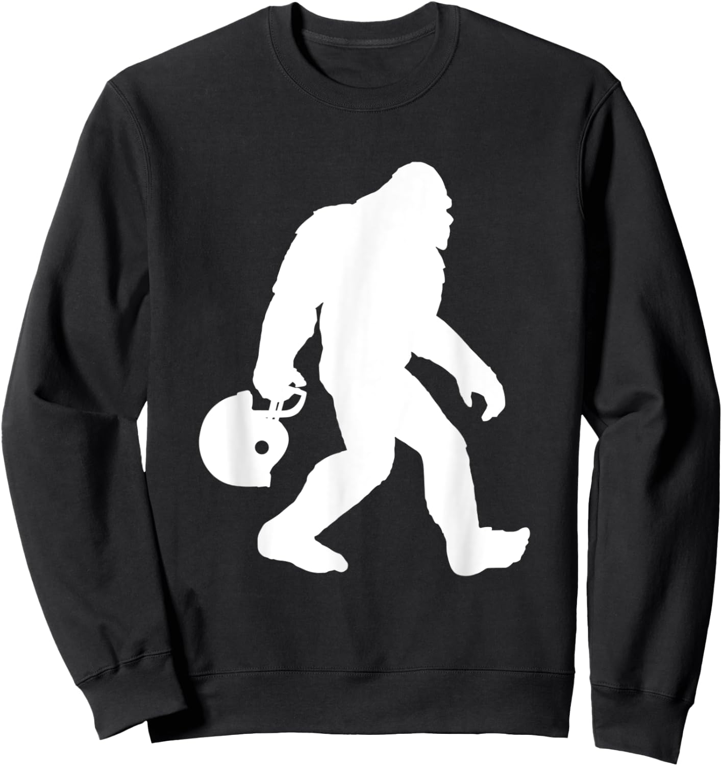 Funny Bigfoot Football Fan Gift Sunday Football Lovers Sweatshirt - Sweatshirt | Black