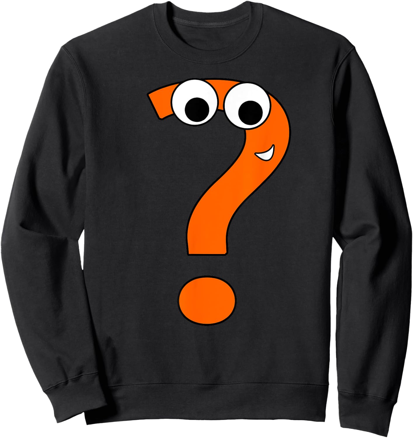 Funny Question Mark | Alphabet Speel Sweatshirt - Sweatshirt | Black