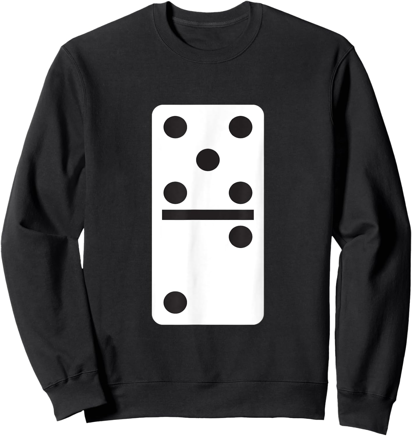 Five Two Dominoes Halloween Costume Domino Game Sweatshirt - Sweatshirt | Black