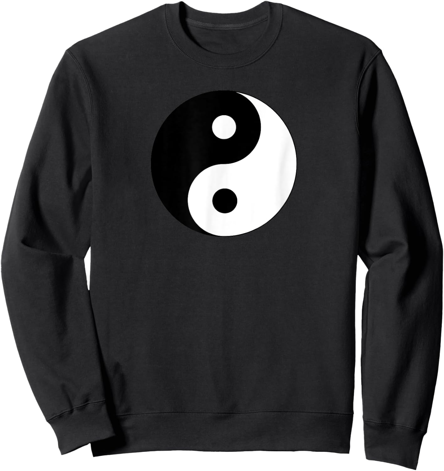 Big Yin Yang Black White Costume Cool Cute Christmas Gift Sweatshirt - Sweatshirt | Black