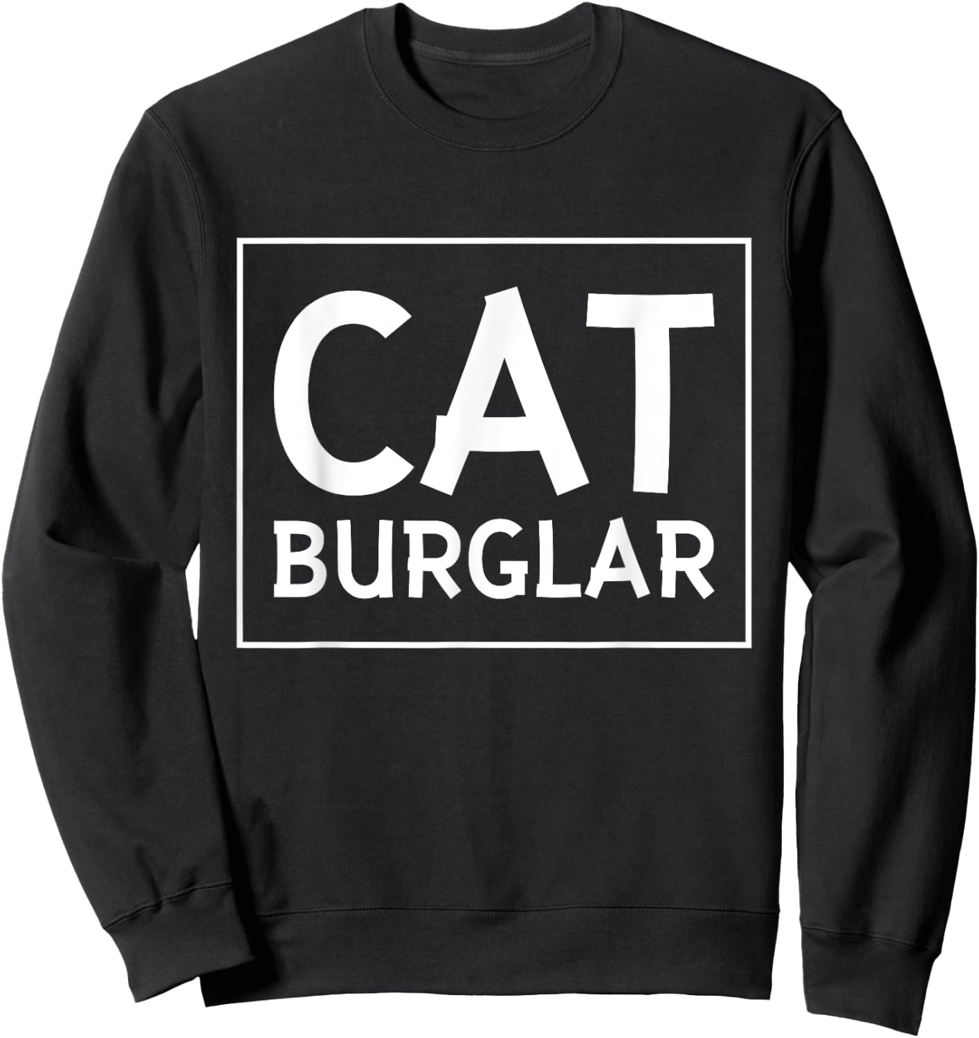 Funny Cat Burglar Outlaw Thief T Shirt Sweatshirt - Sweatshirt | Black