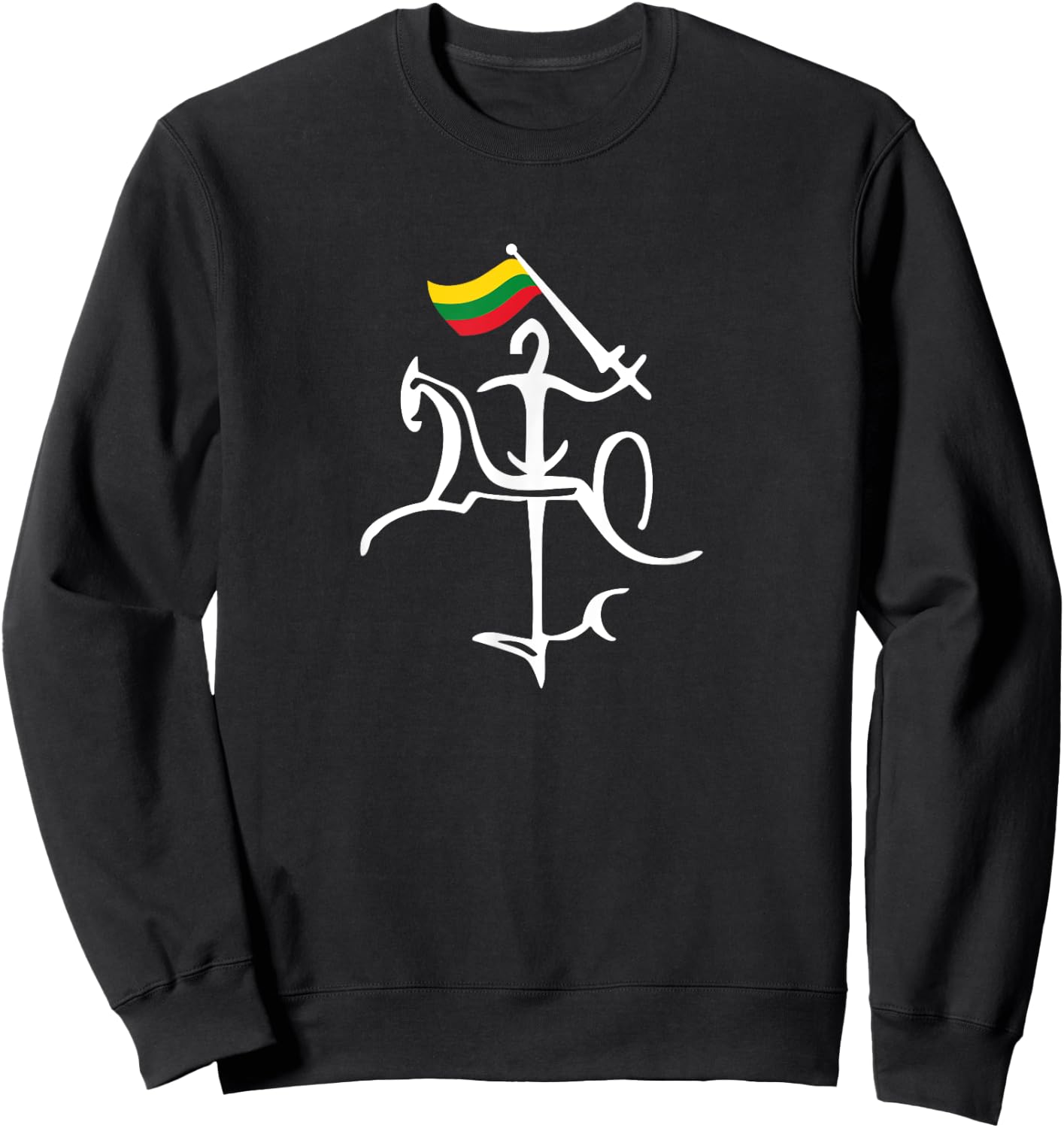 Vytis Knight Lithuanian Pride Sweatshirt - Sweatshirt | Black