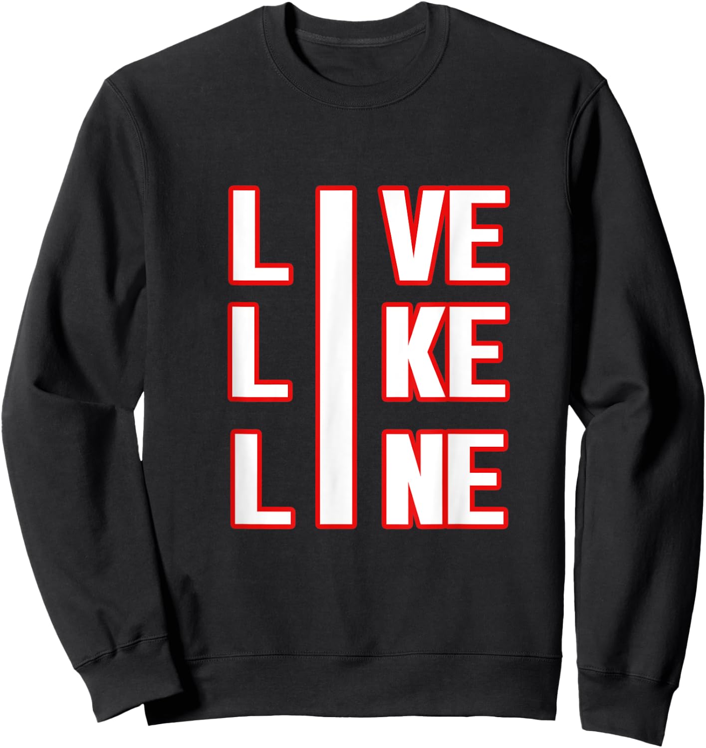 Live Like Line Volleyball shirt 2 Sweatshirt - Sweatshirt | Black