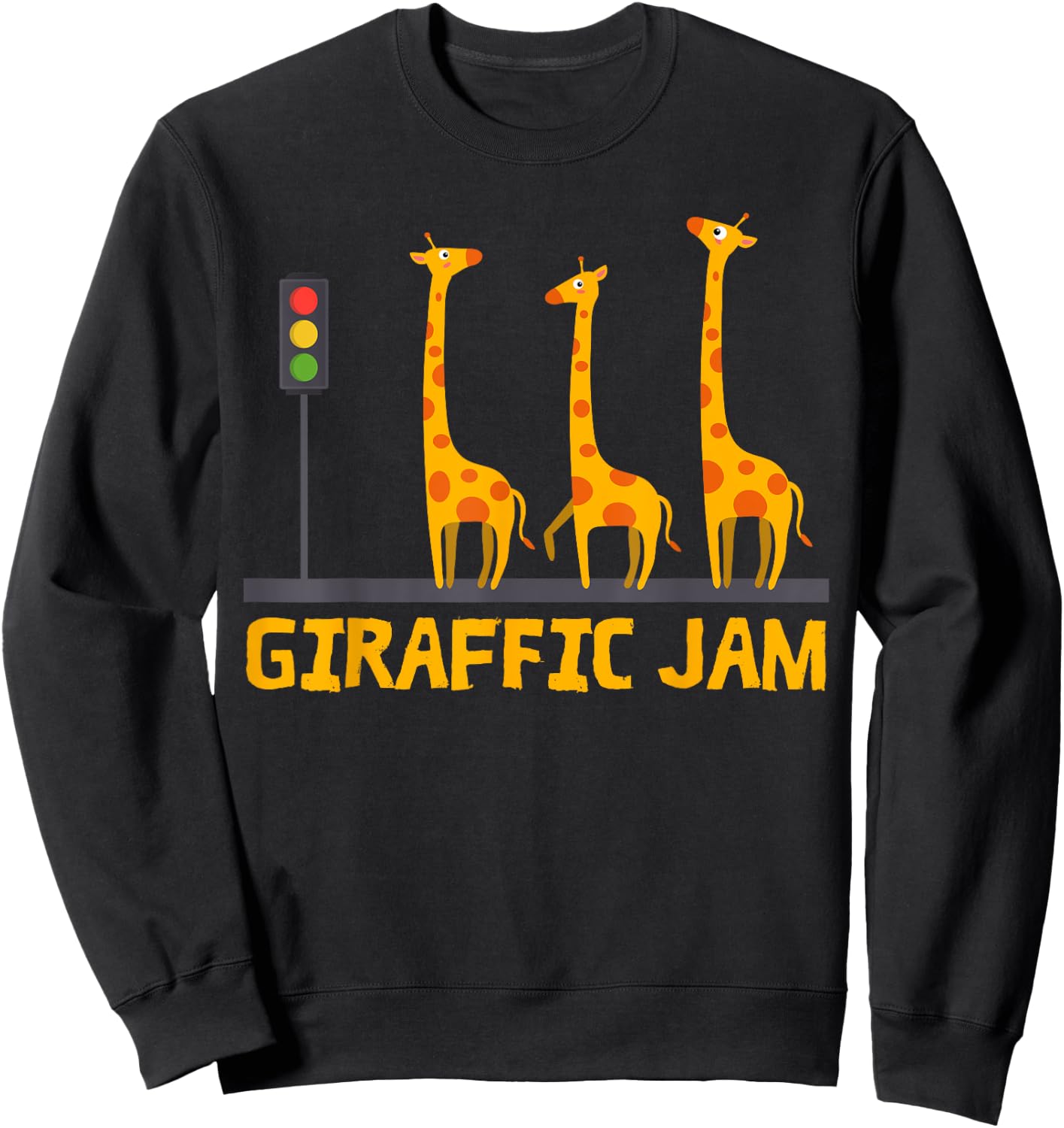 Giraffic Jam Shirt For Kids And Toddlers Who Loves Giraffes Sweatshirt - Sweatshirt | Black
