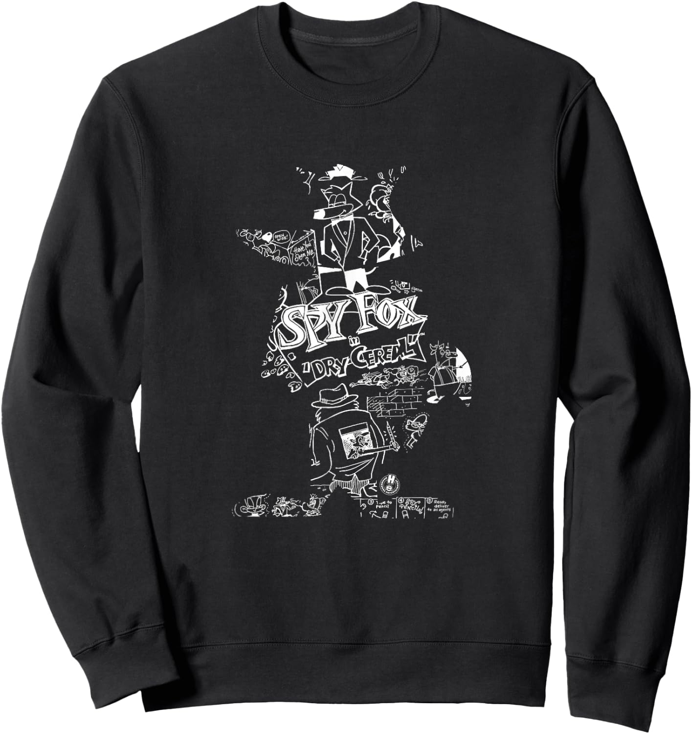 Humongous Entertainment: Spy Fox Silhouette Sweatshirt - Sweatshirt | Black