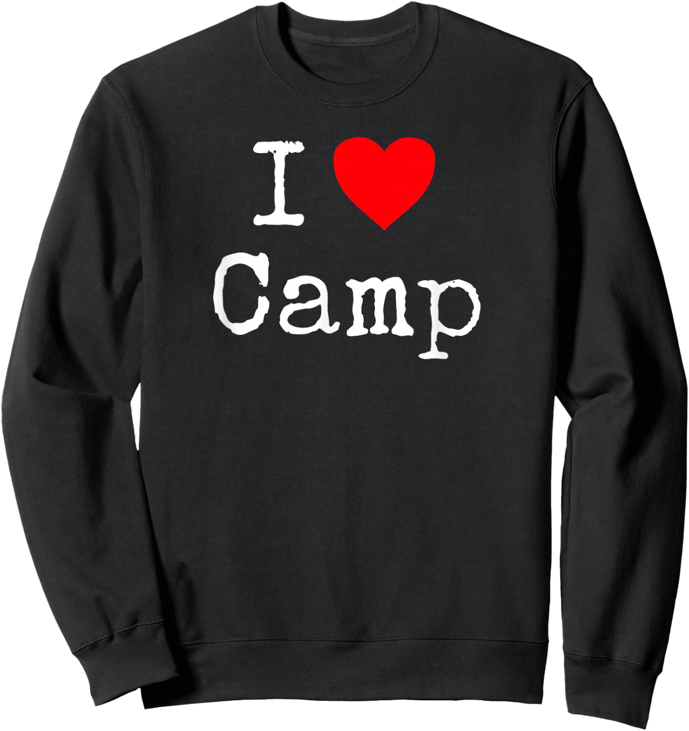 I Love Camp Sweatshirt - Sweatshirt | Black