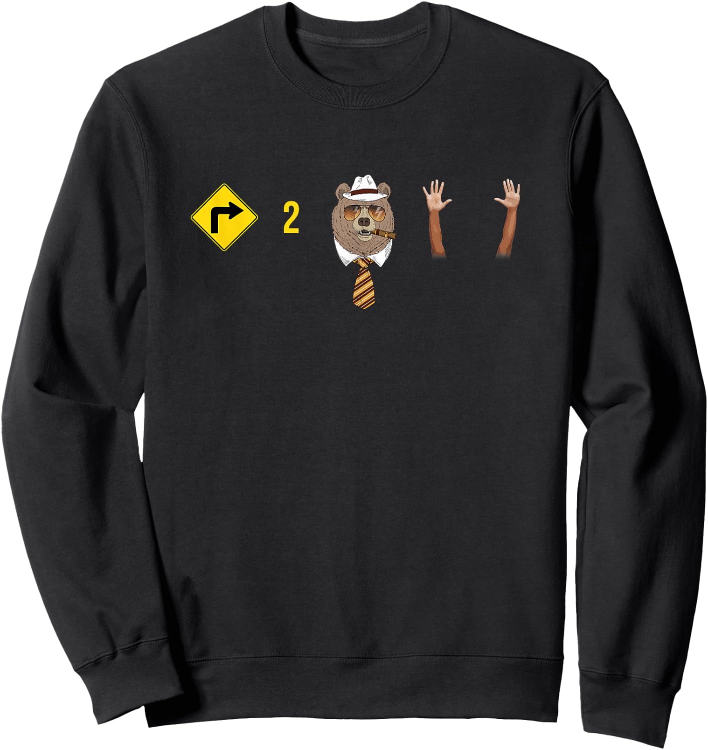Right To Bear Arms Pro Gun Shirt Funny Patriotic Military TS Sweatshirt - Sweatshirt | Black