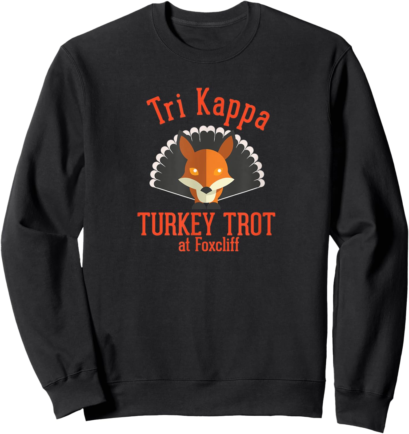 Tri Kappa Turkey Trot at Foxcliff Short Sleeve Sweatshirt - Sweatshirt | Black