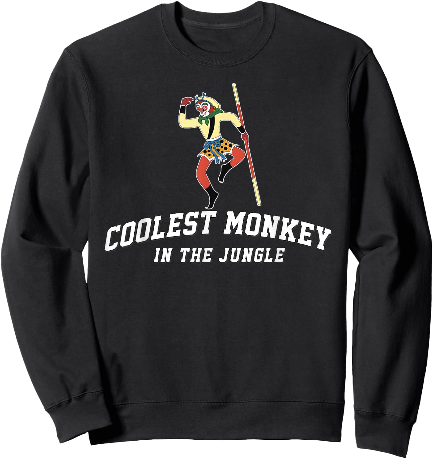 Sun Wukong for the Coolest Monkey in the Jungle Sweatshirt - Sweatshirt | Black