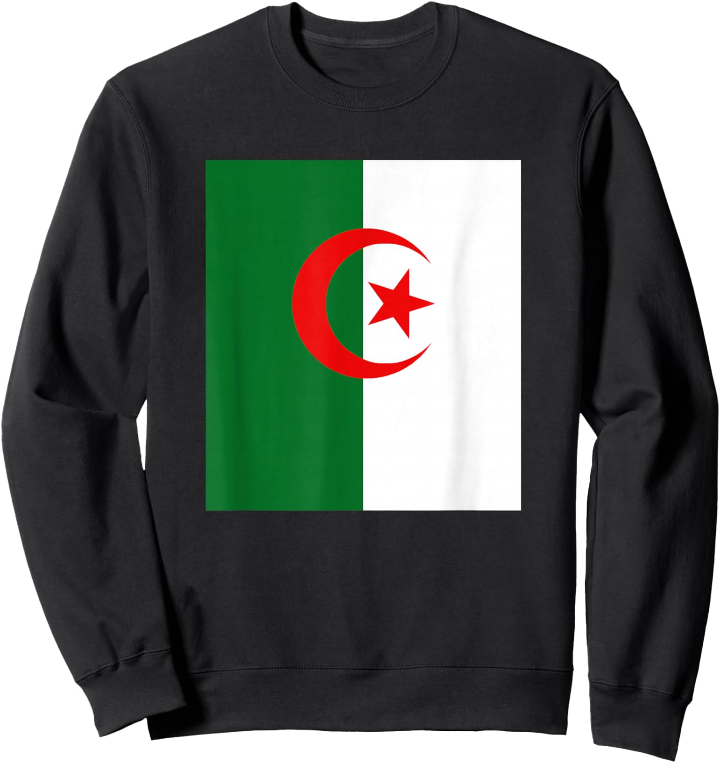 Flag of Algeria - Algerian Football Team Fans Sweatshirt - Sweatshirt | Black