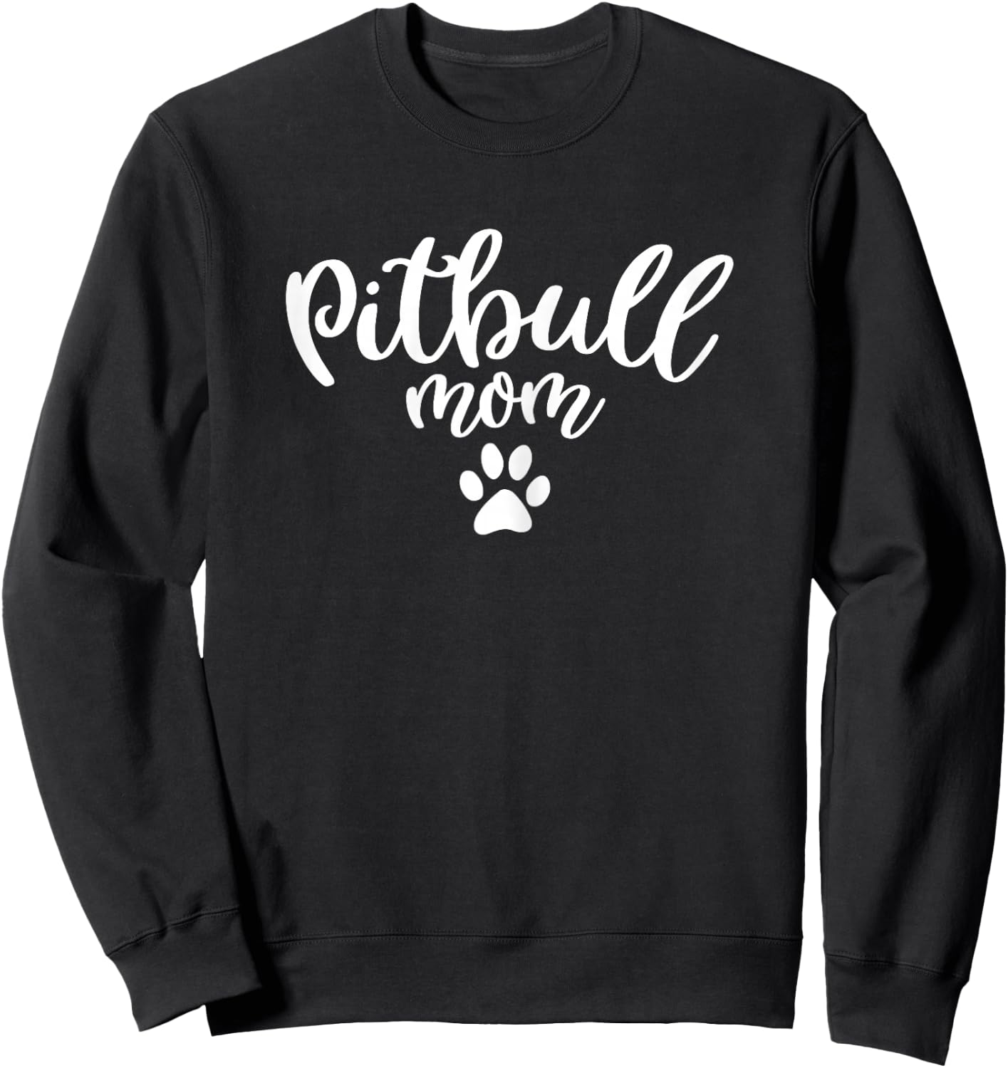 Pitbull Mom - Pitbull Dog Mom Sweatshirt - Sweatshirt | Black