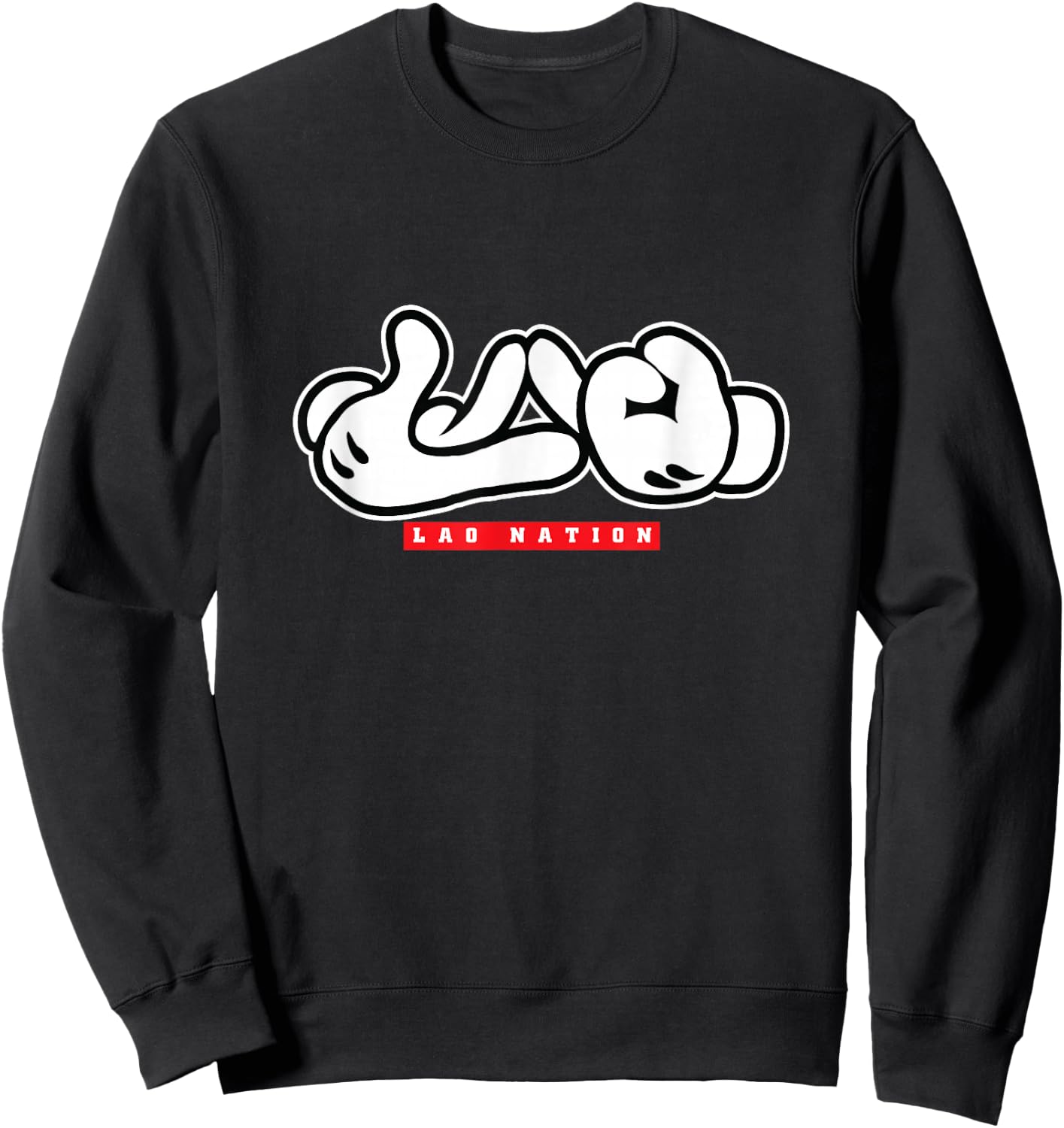 Lao Nation Shirt Sweatshirt - Sweatshirt | Black