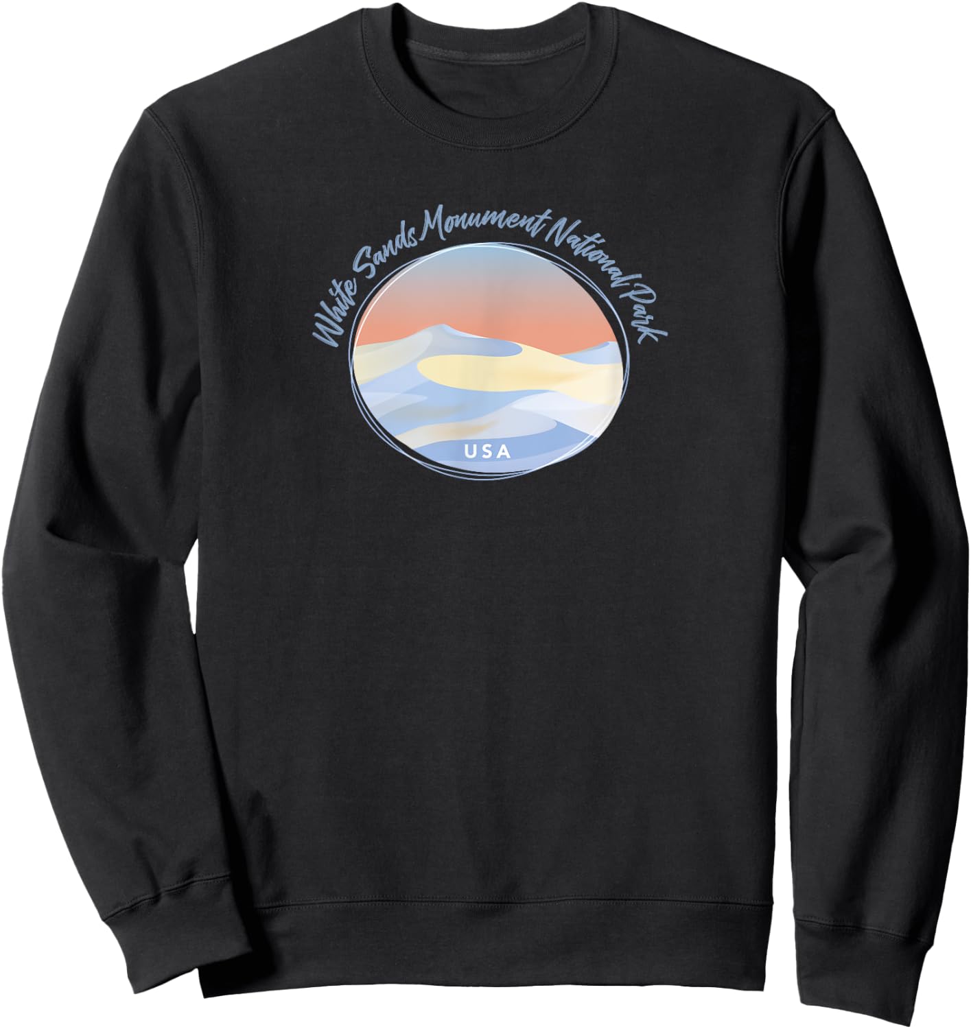 White Sands Moument National Park - United States of America Sweatshirt - Sweatshirt | Black