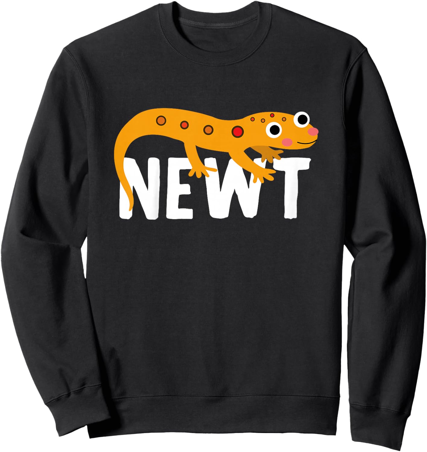 Newt Shirt For Boys Or Girls | Cute Newt Gift Sweatshirt - Sweatshirt | Black