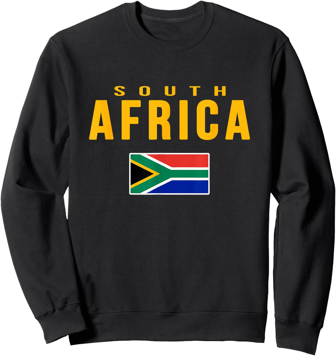 South Africa South African Flag Sweatshirt - Sweatshirt | Black