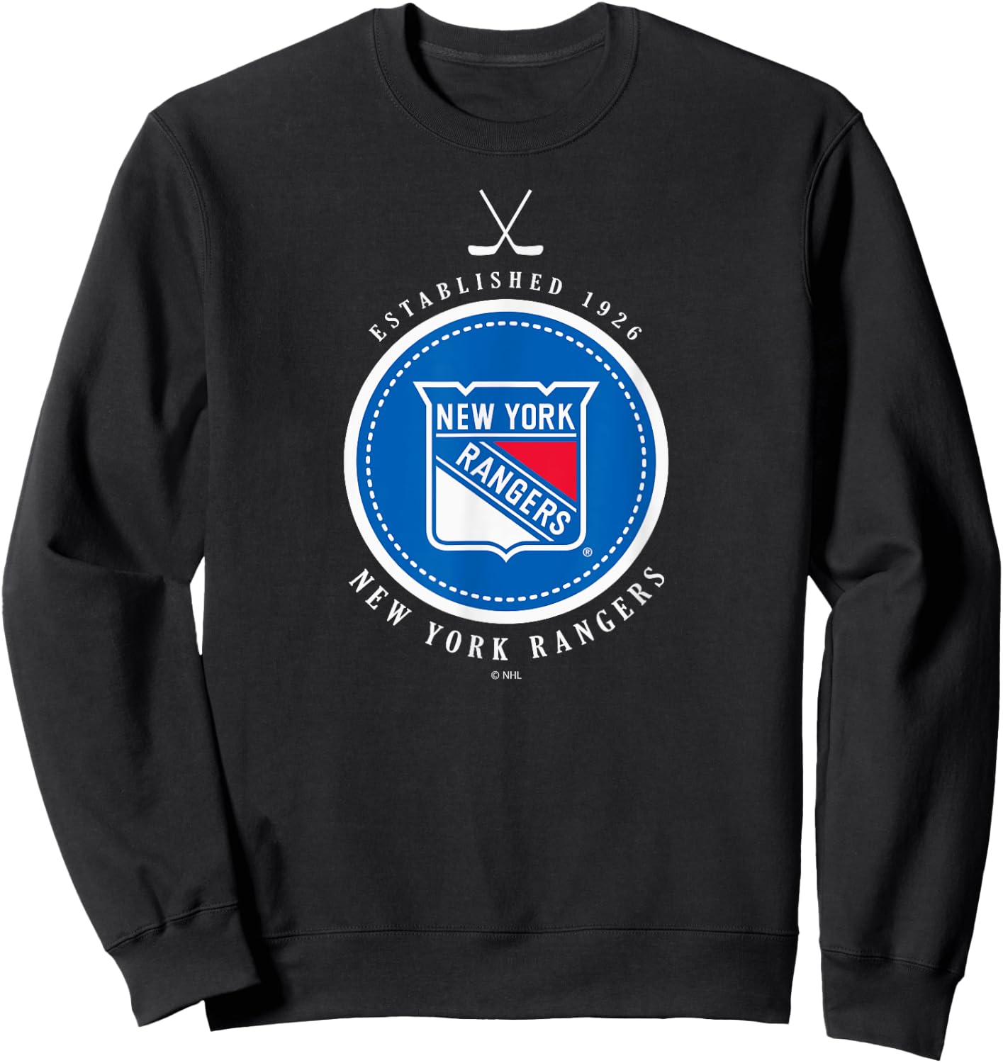 New York Rangers Est 1926 Black Officially Licensed Sweatshirt - Sweatshirt | Black