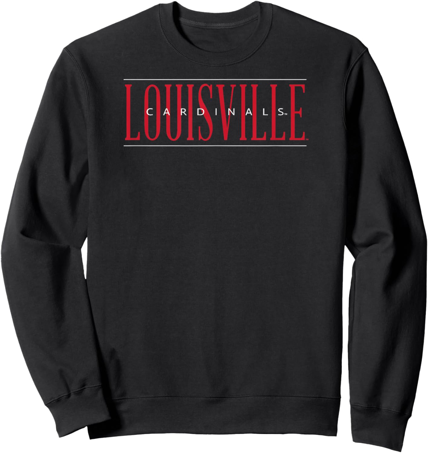 Louisville Cardinals Psychic Black Officially Licensed Sweatshirt - Sweatshirt | Black
