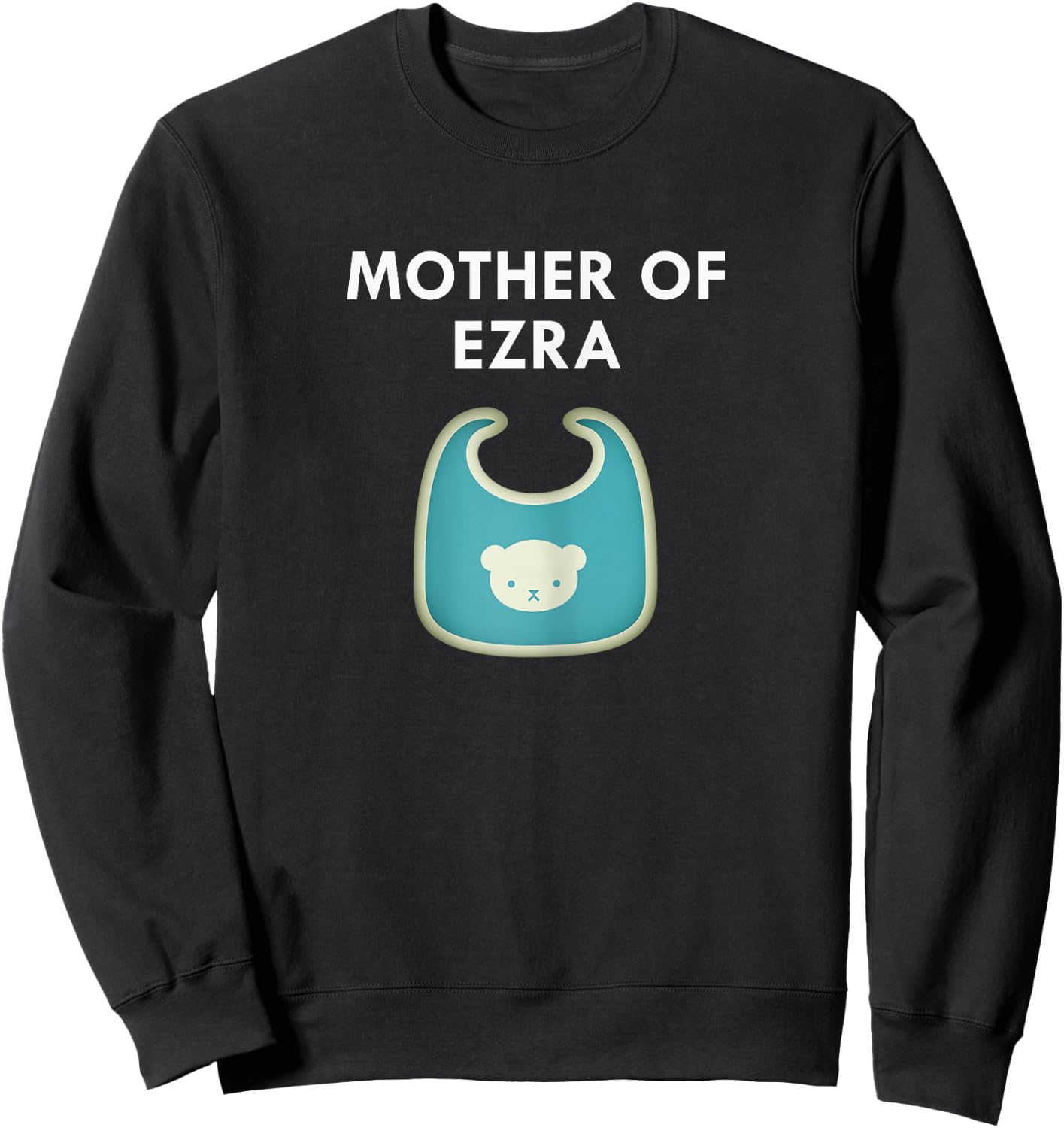 Mother Baby Ezra Newborn Boy Individual T Shirt Sweatshirt - Sweatshirt | Black