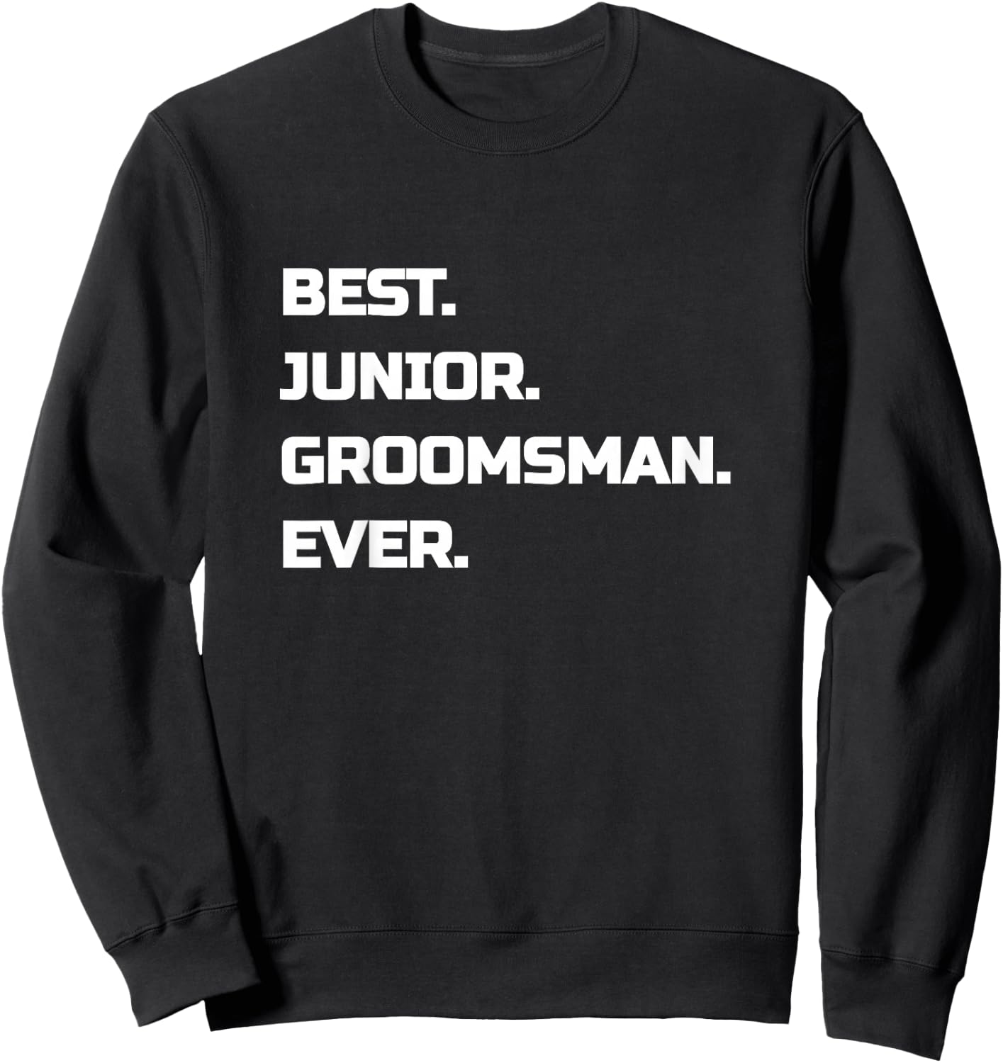 Best Junior Groomsman Kids Boys Sweatshirt - Sweatshirt | Black