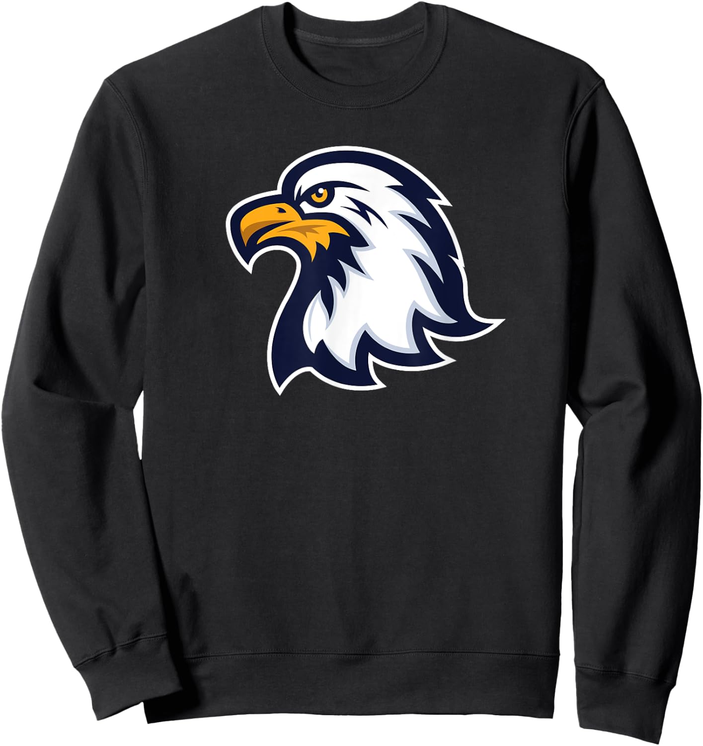 Eagle Mascot Graphic Sweatshirt - Sweatshirt | Black