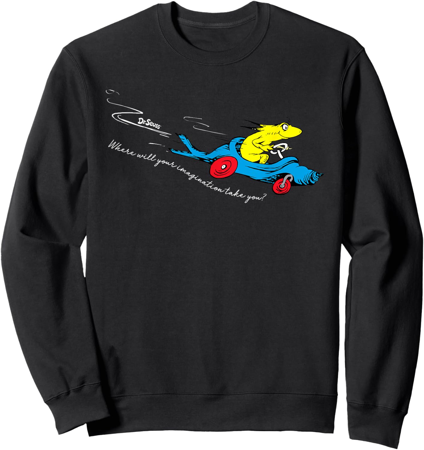 Dr. Seuss Imagination Takes You Sweatshirt - Sweatshirt | Black