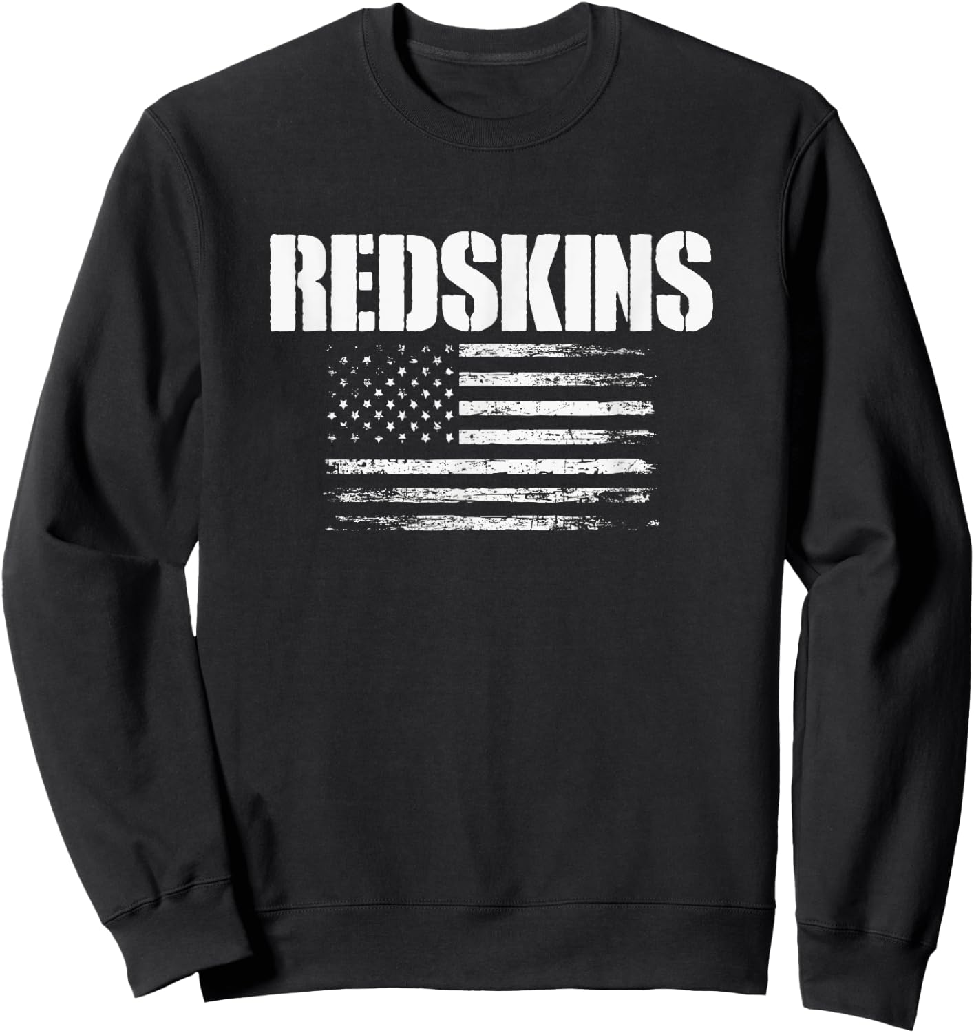 Kingston Redskins USA Flag Pride Sweatshirt - Sweatshirt | Black