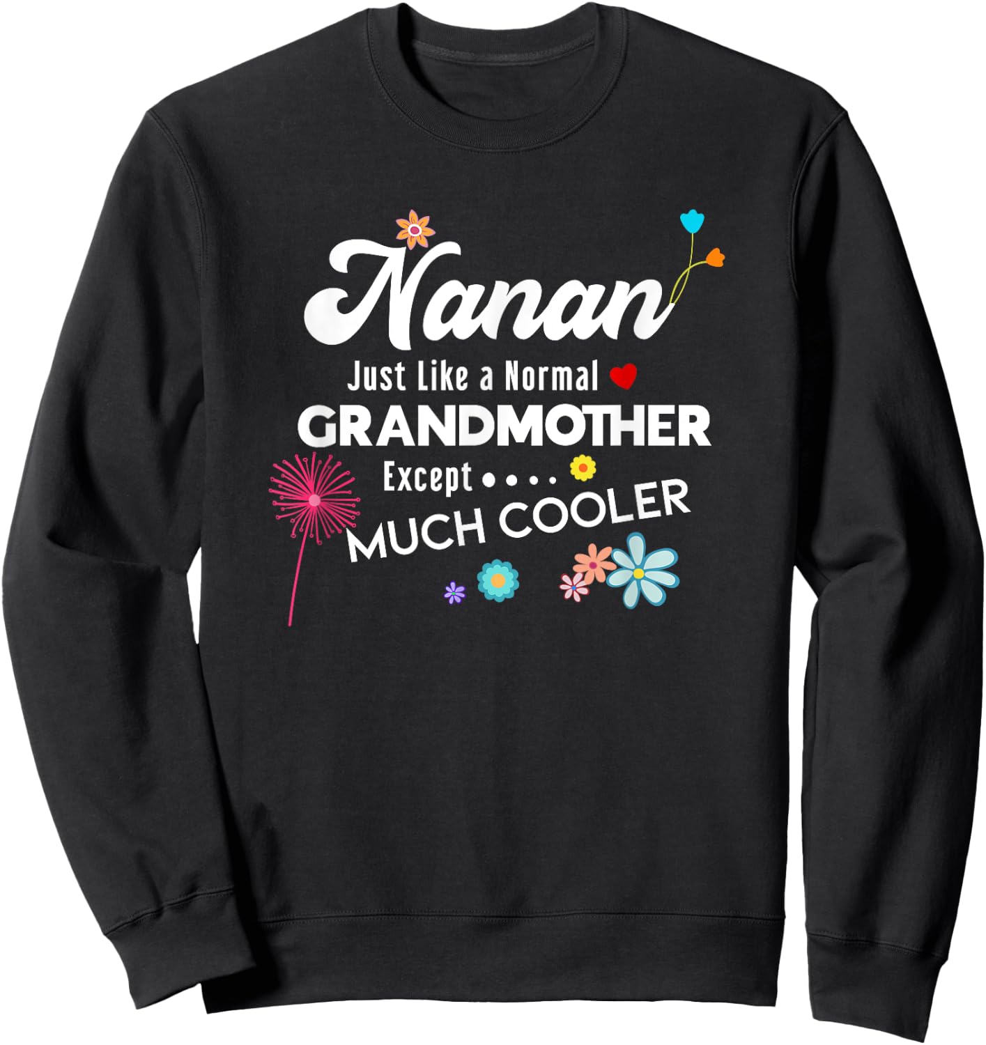 Nanan Just Like Grandma Except Much Cooler Sweatshirt - Sweatshirt | Black