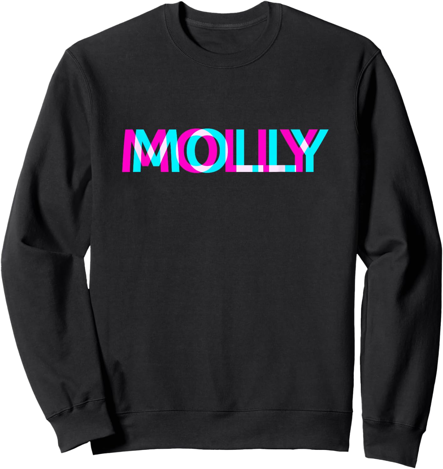 Molly MDMA Ecstasy Shirt XTC Rave Festival Sweatshirt - Sweatshirt | Black