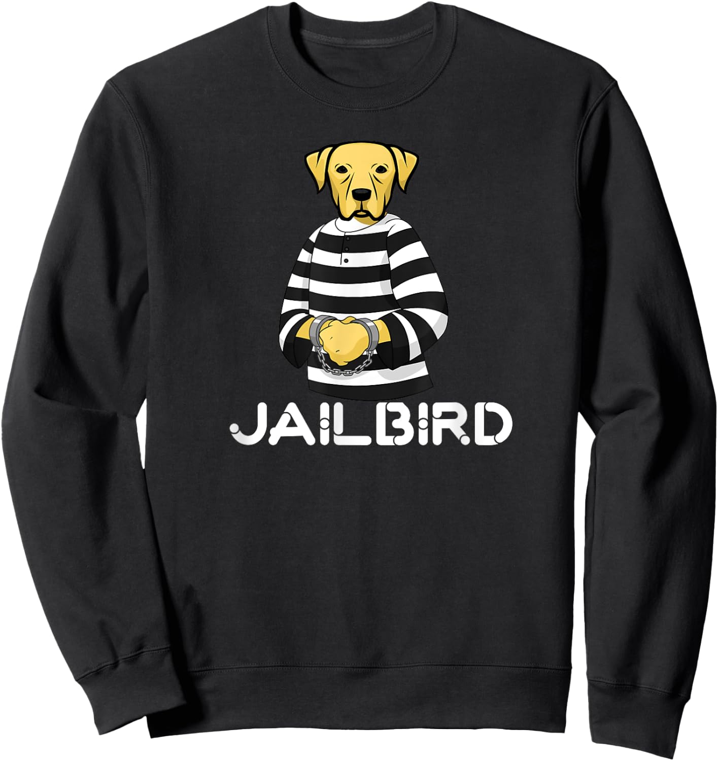 Funny Pet Puppy Dog Lovers Bad Jailbird Puppy Sweatshirt - Sweatshirt | Black