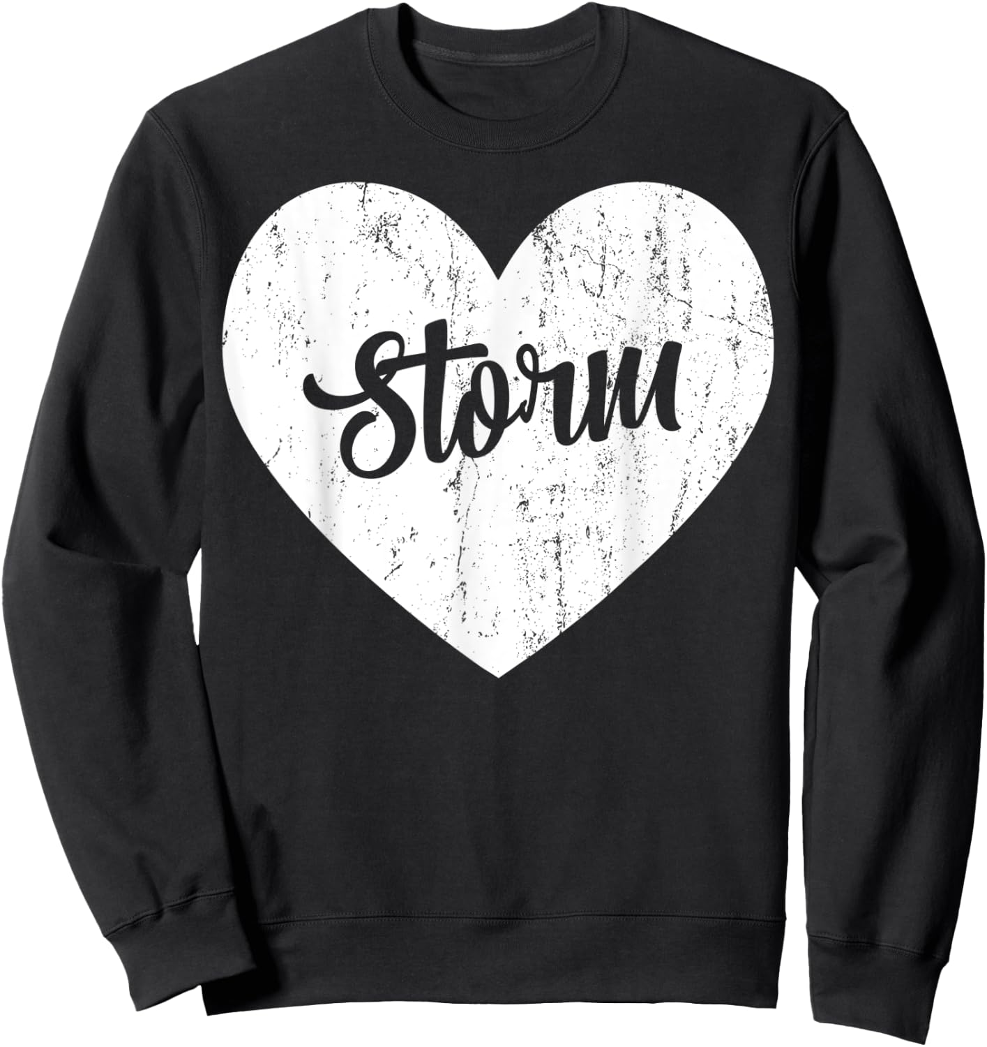 Storm School Sports Fan Team Spirit Mascot Heart Gift Sweatshirt - Sweatshirt | Black