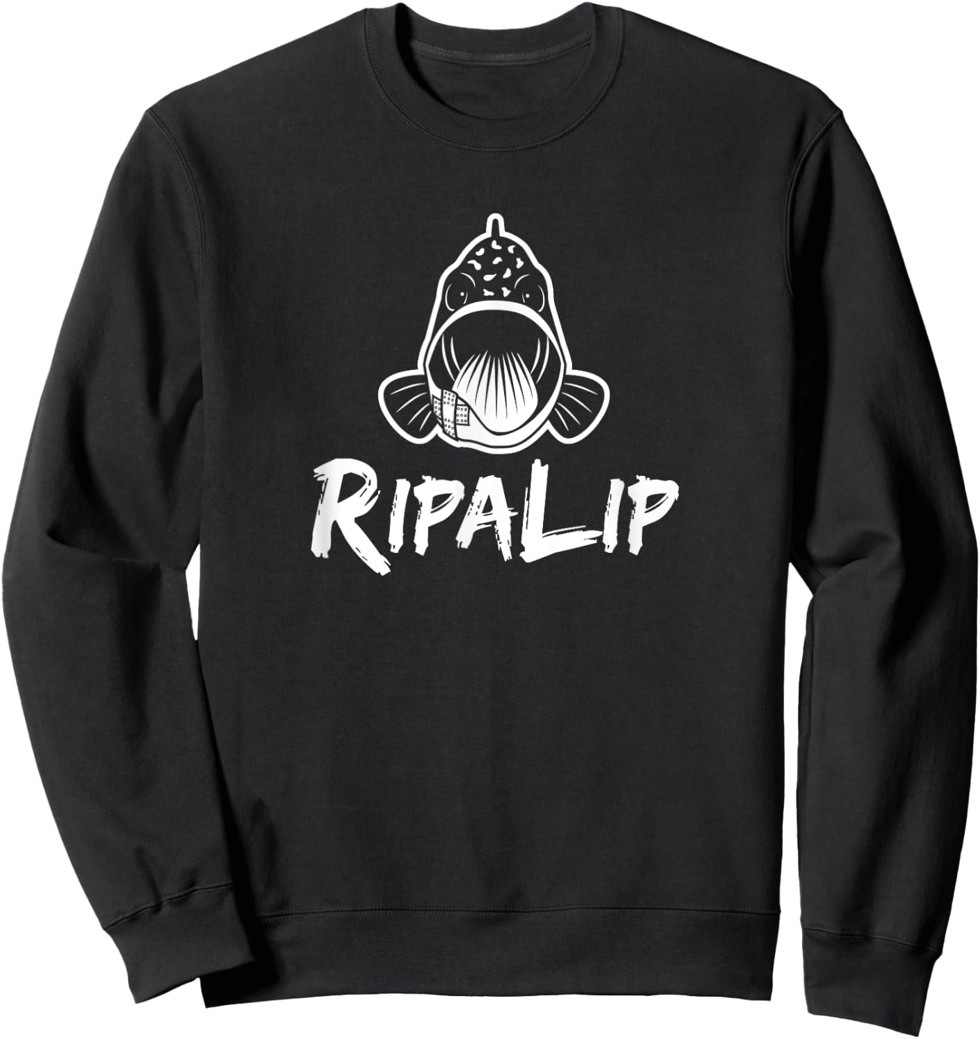 RipaLip Crappie fishing Sweatshirt - Sweatshirt | Black