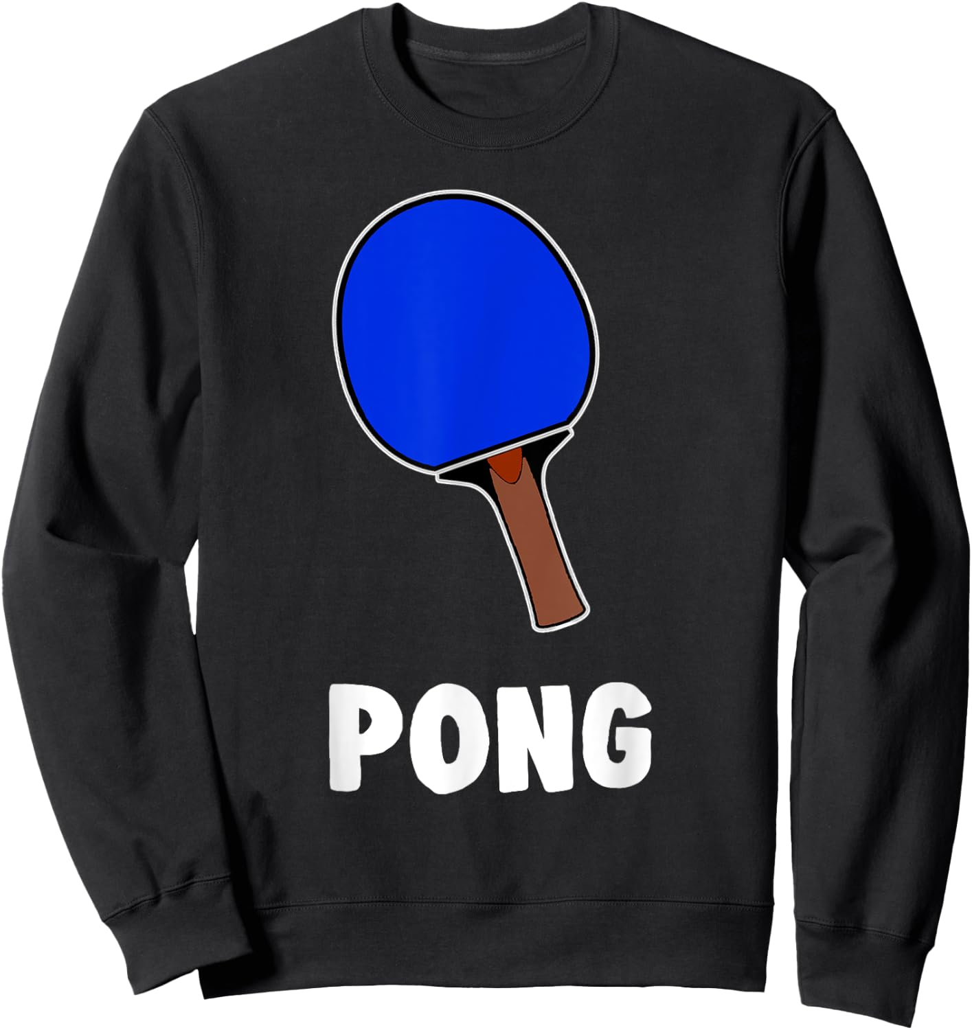 Couple Matching Halloween Costumes Pong Table Tennis Sweatshirt - Sweatshirt | Black