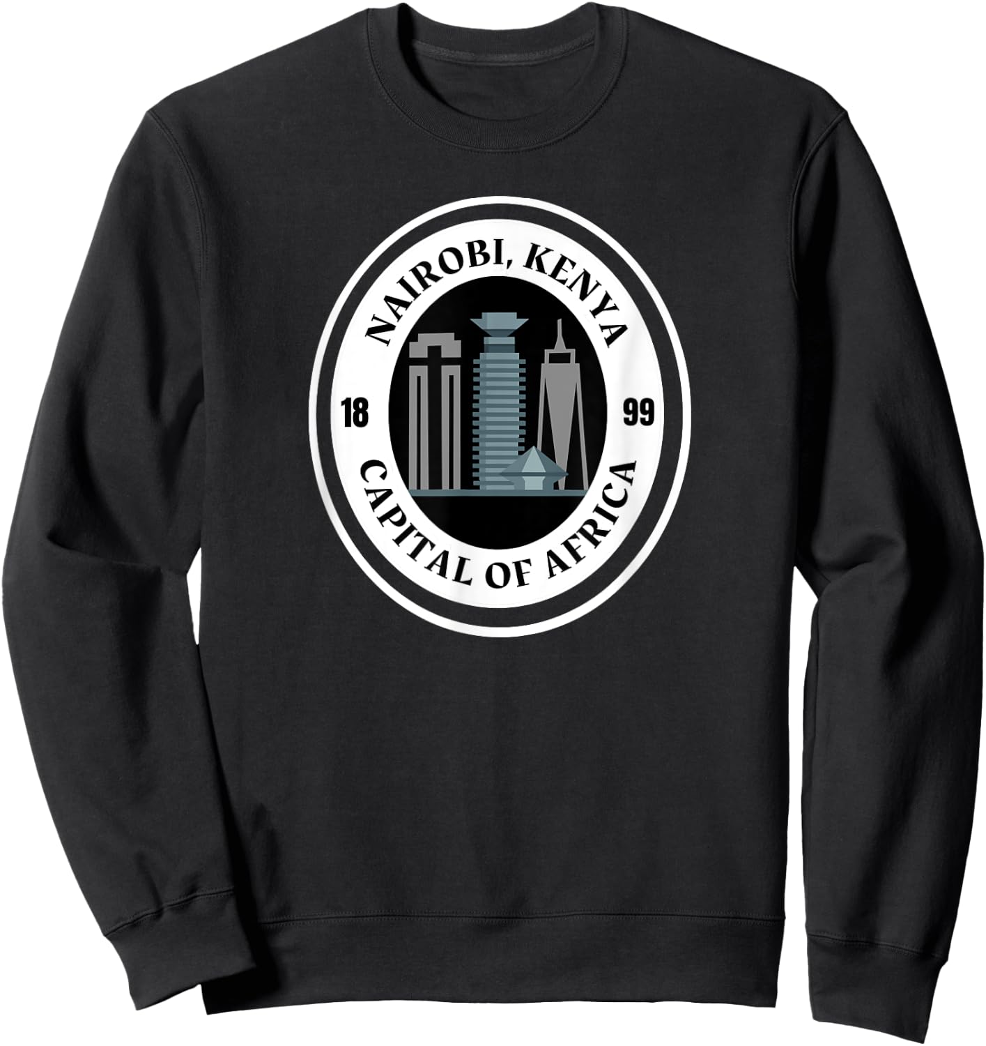Nairobi, Kenya; Capital of Africa Sweatshirt - Sweatshirt | Black