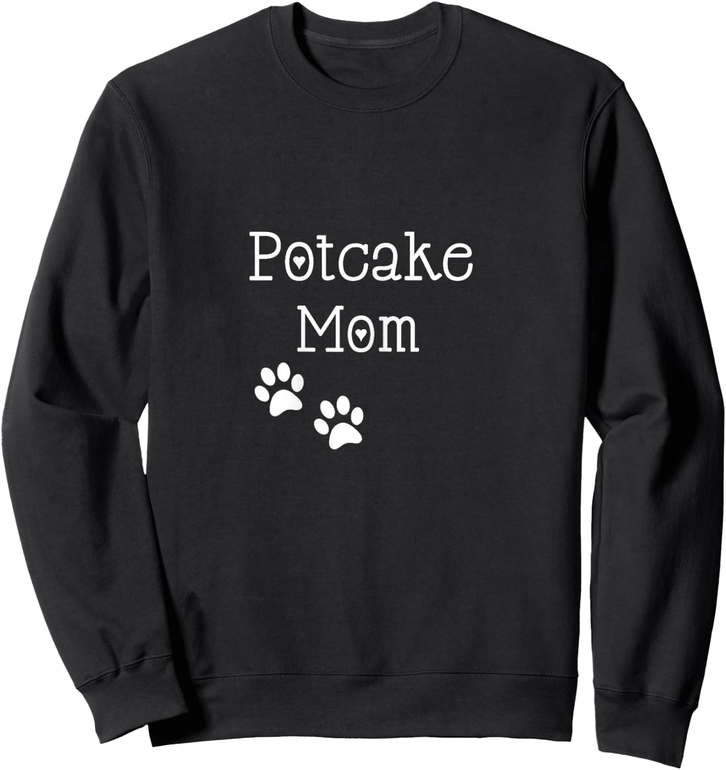 Potcake Dog Mom T Shirt Sweatshirt - Sweatshirt | Black