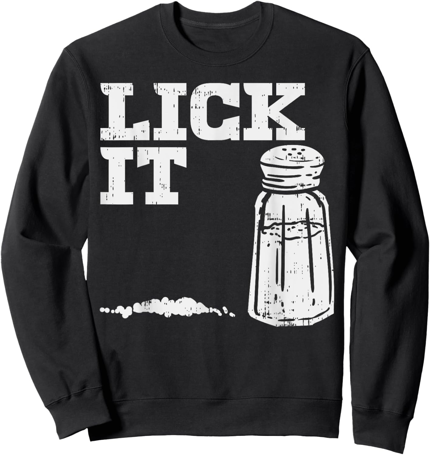 Lick It Salt Matching Group Cinco De Mayo Drinking Team Sweatshirt - Sweatshirt | Black
