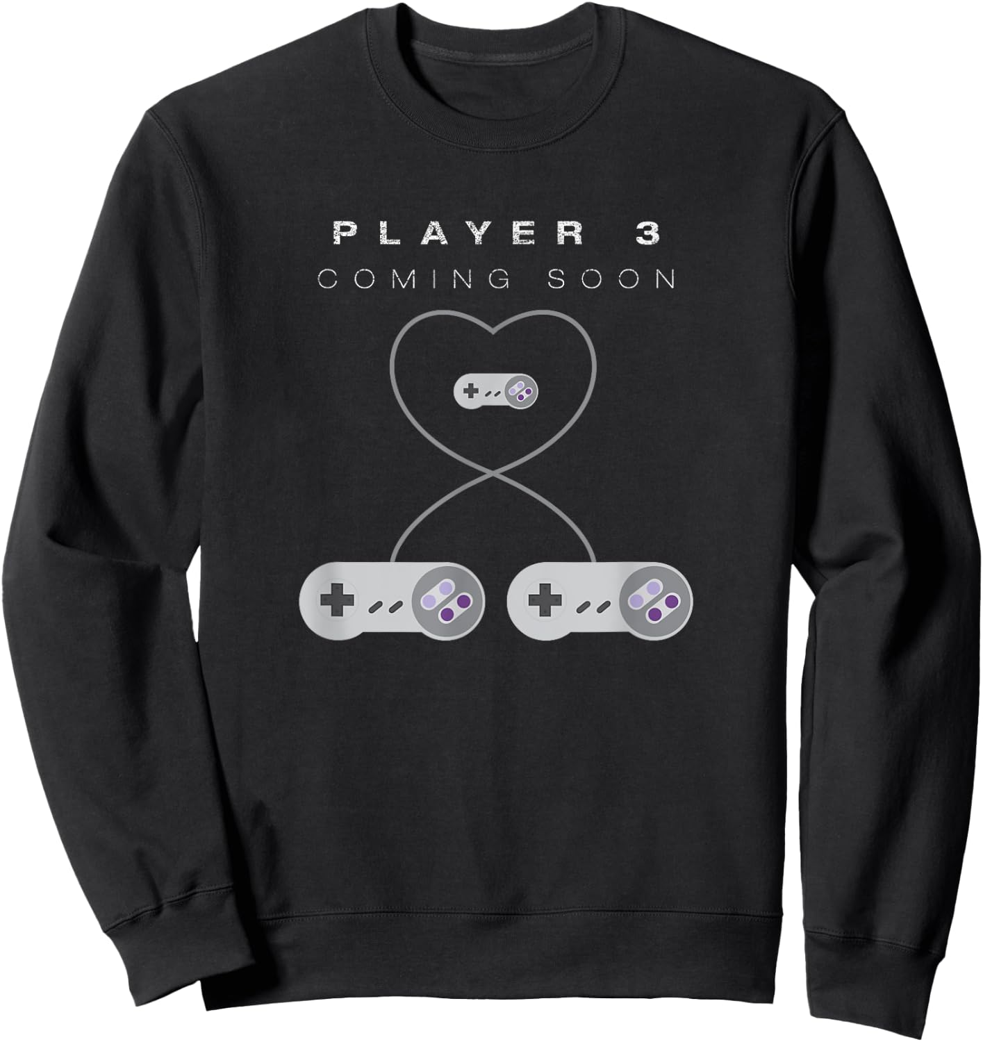 Gamer Pregnancy Baby Announcement Shirts | Men & Women Sweatshirt - Sweatshirt | Black