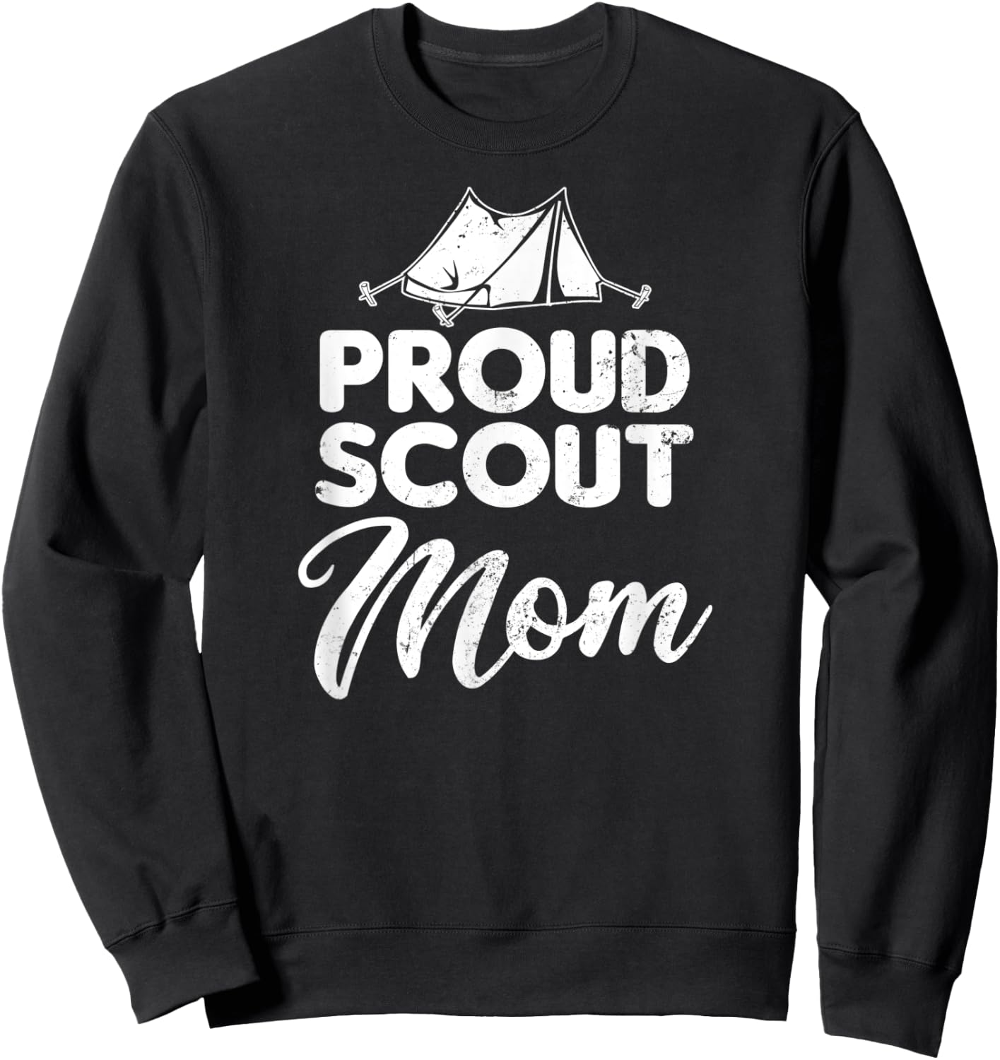 Scout Mom Shirt | Proud Parent Gift Sweatshirt - Sweatshirt | Black