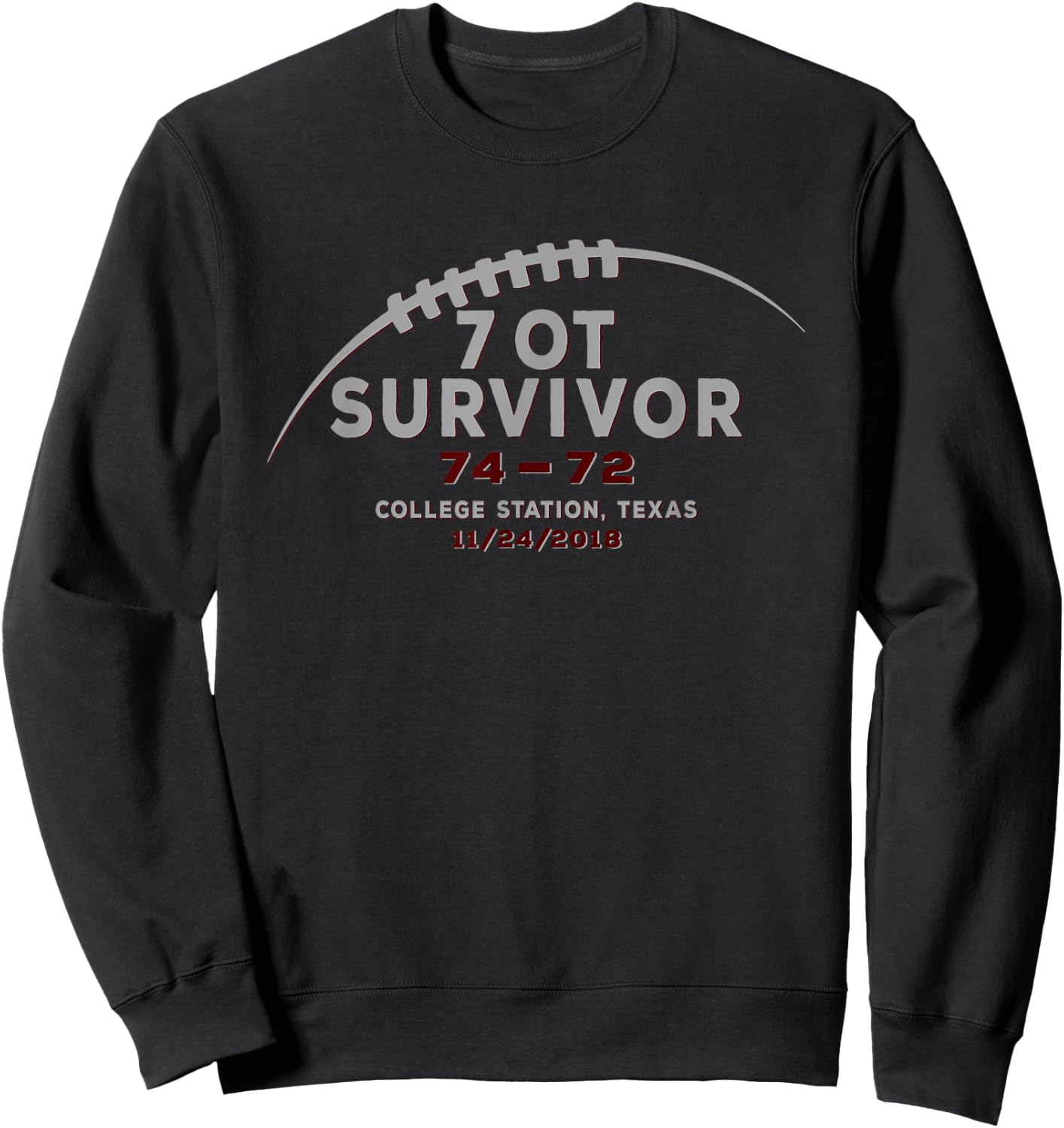 7 OT - Overtime Survivor Sweatshirt - Sweatshirt | Black