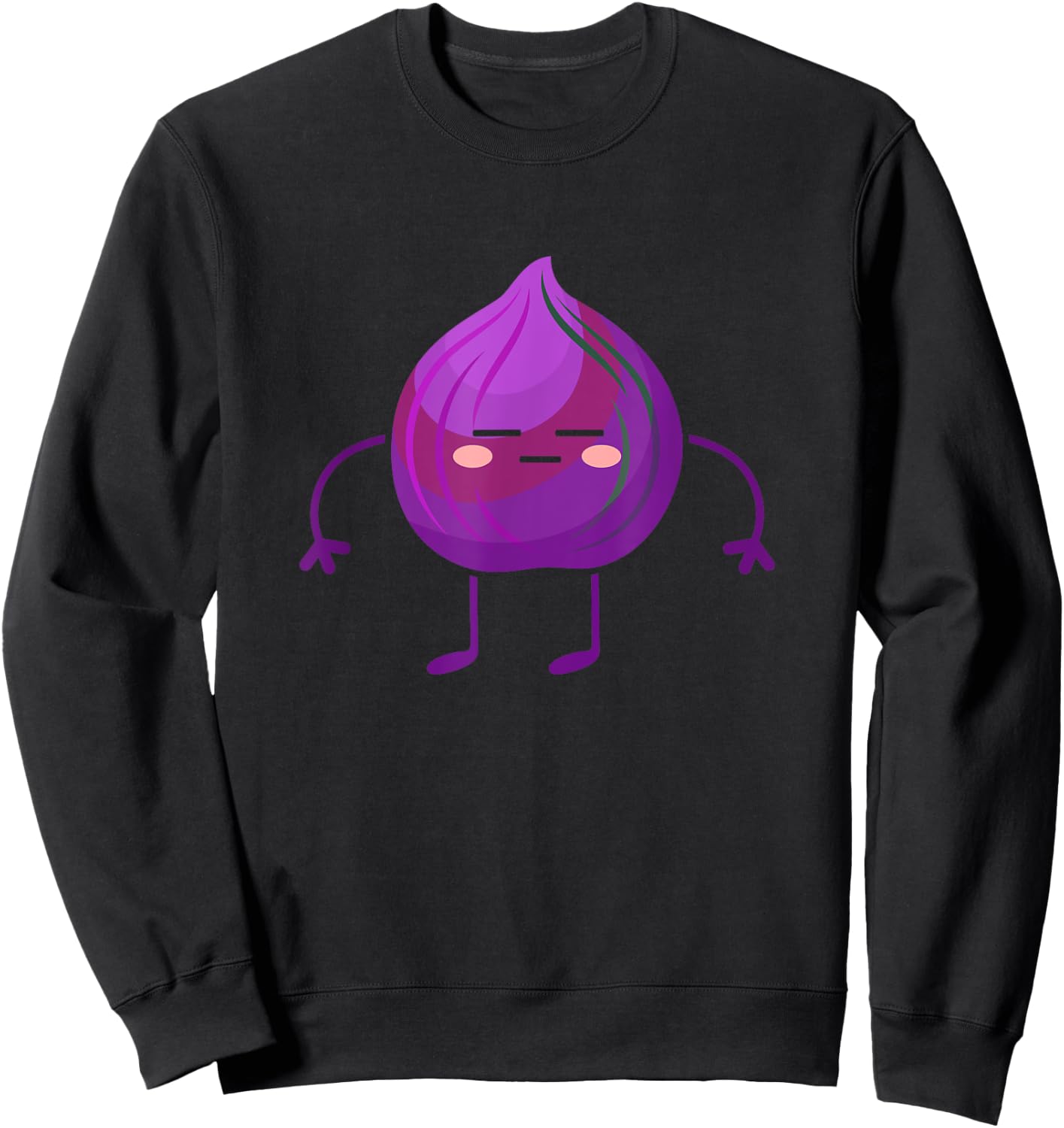 Red Onion - Vegetable Themed Outfit Gift Red Onion Lovers Sweatshirt - Sweatshirt | Black