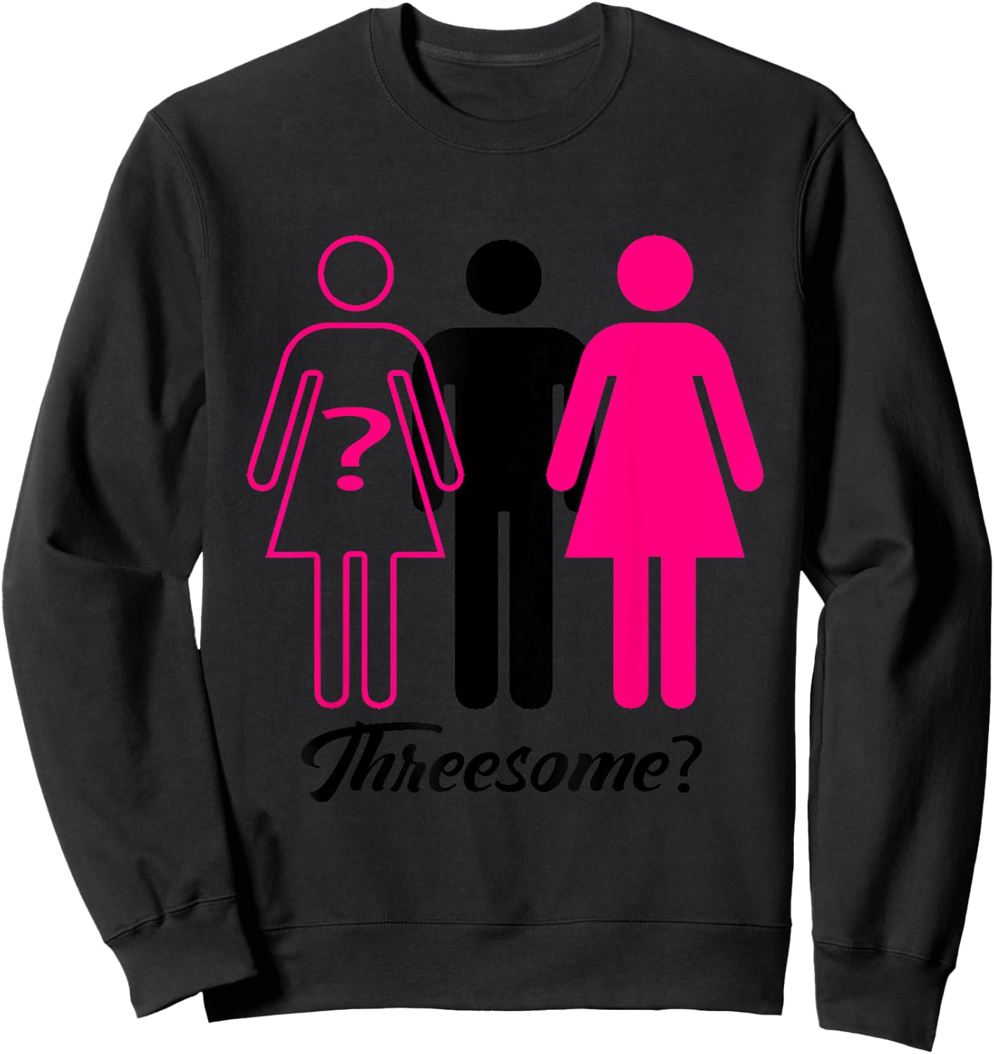 Threesome? Swingers Sweatshirt - Sweatshirt | Black