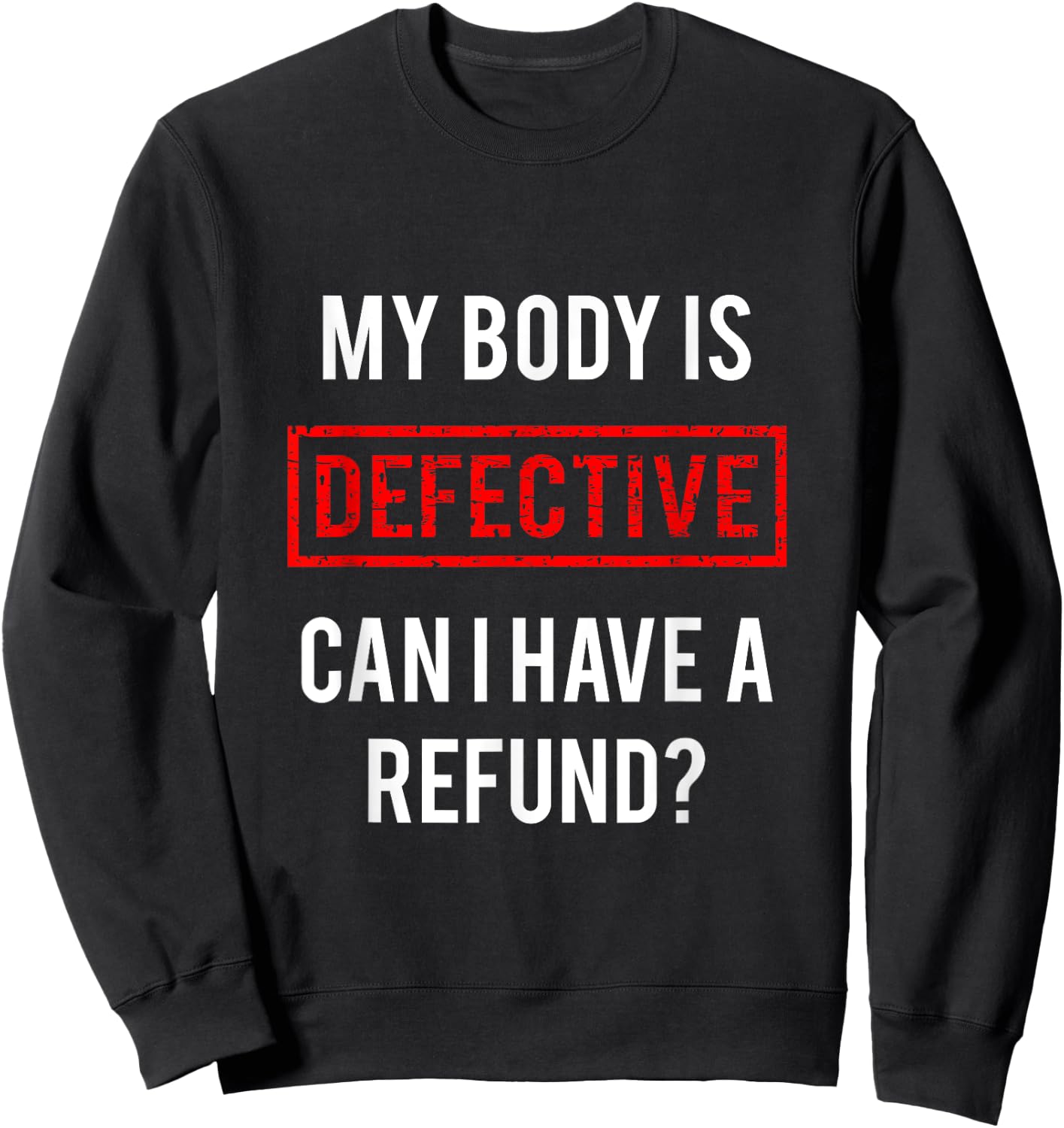 Fibromyalgia Chronic Illness Migraine Shirt Sweatshirt - Sweatshirt | Black
