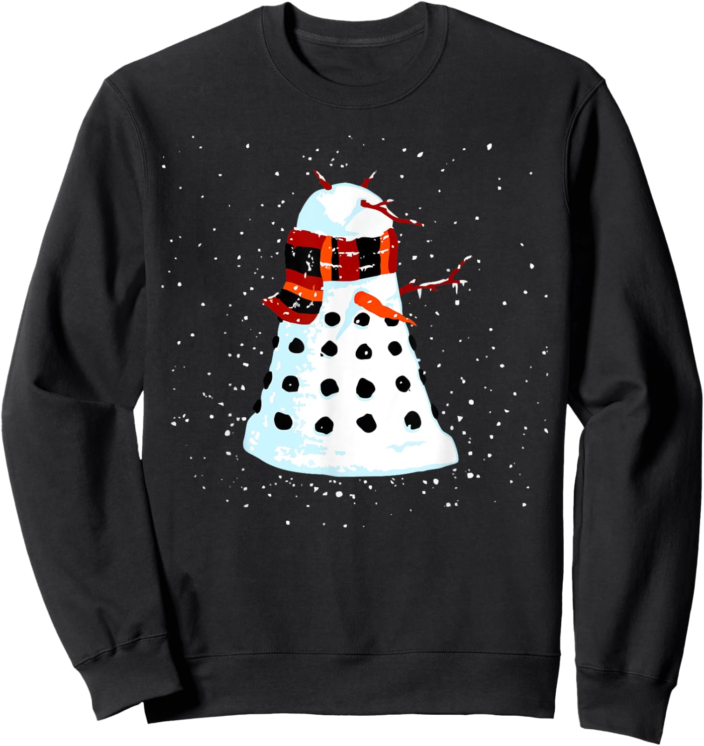 Sci Fi Nerdy Christmas Snowman Popular Holidays Gift Sweatshirt - Sweatshirt | Black