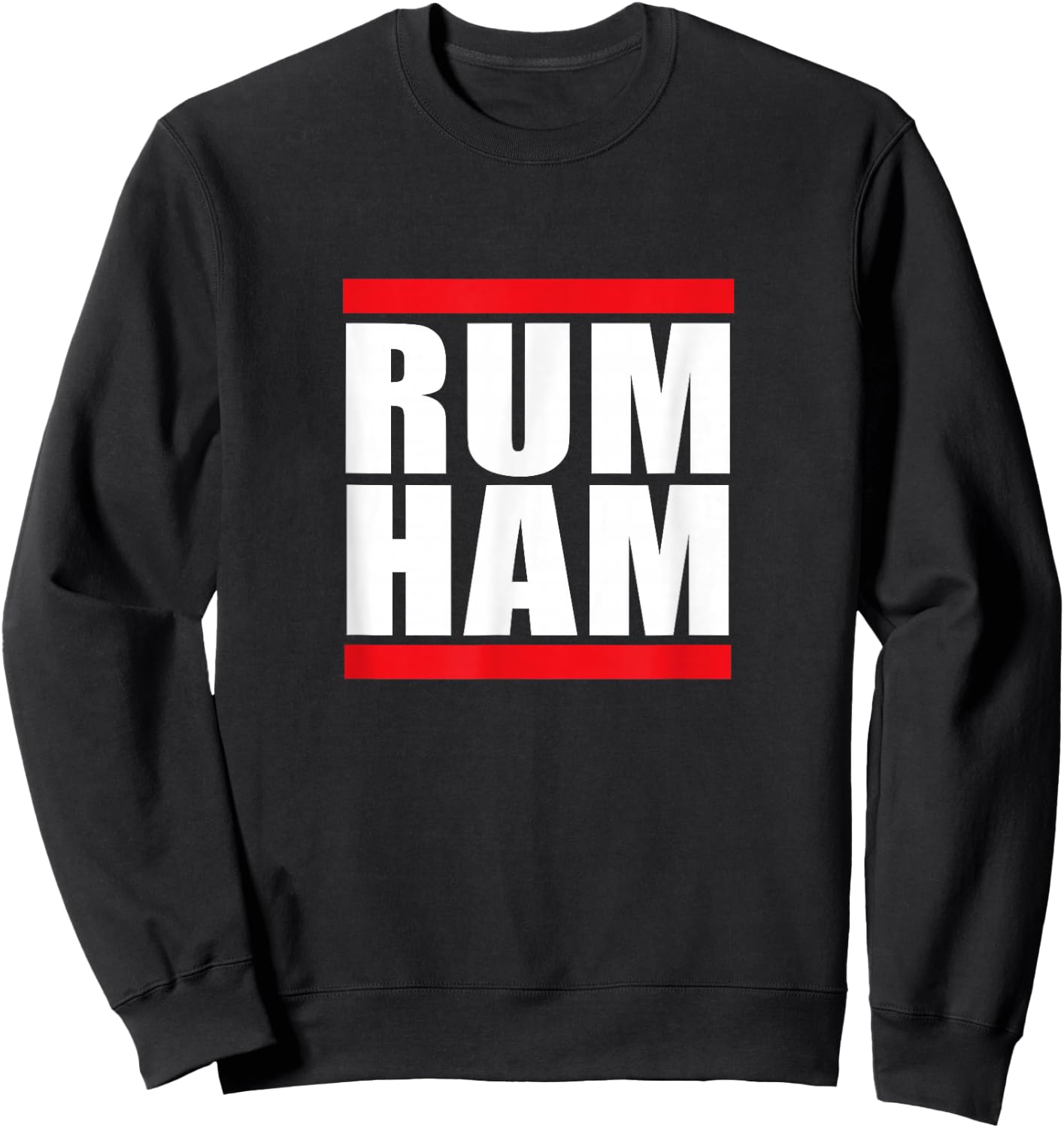 Unique Rum Ham T Shirt, Blue, Small US Sweatshirt - Sweatshirt | Black