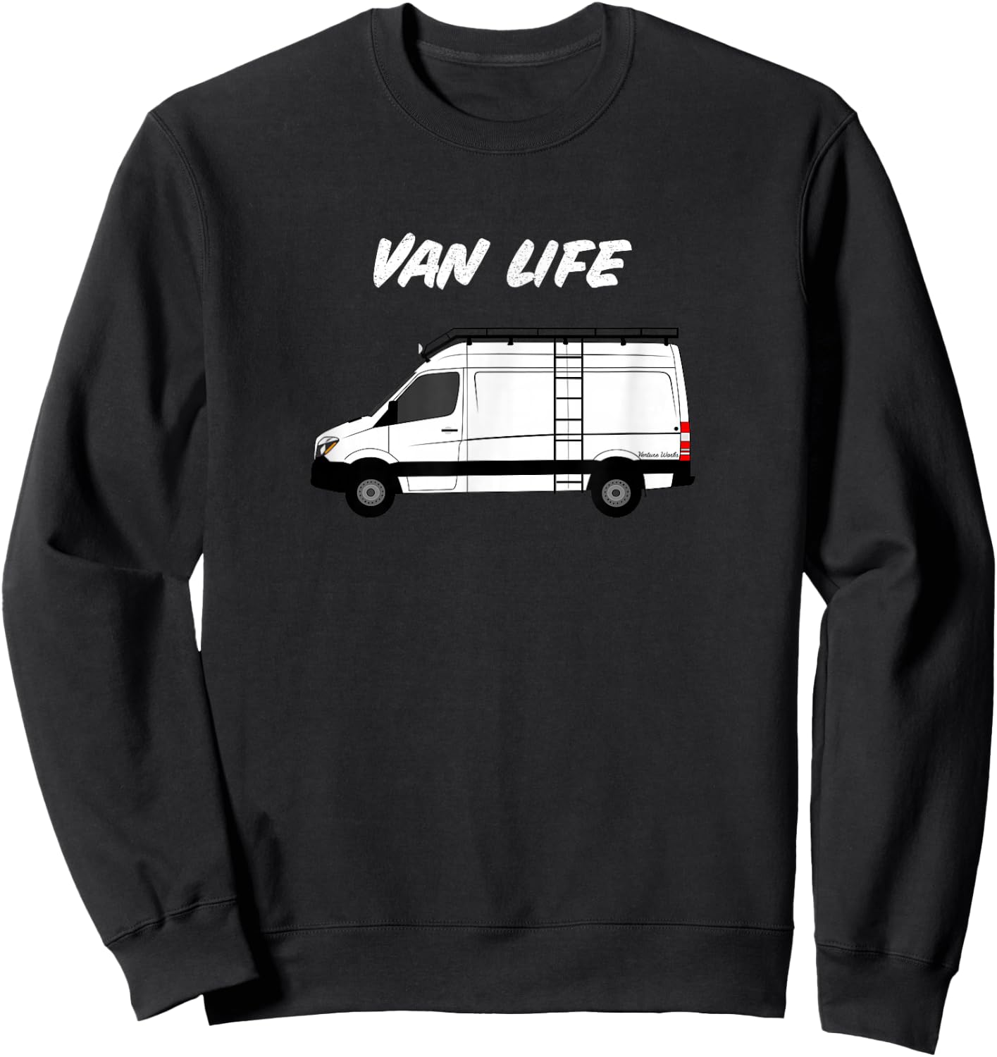 Van Life T Shirt for Nomads and Travelers Sweatshirt - Sweatshirt | Black
