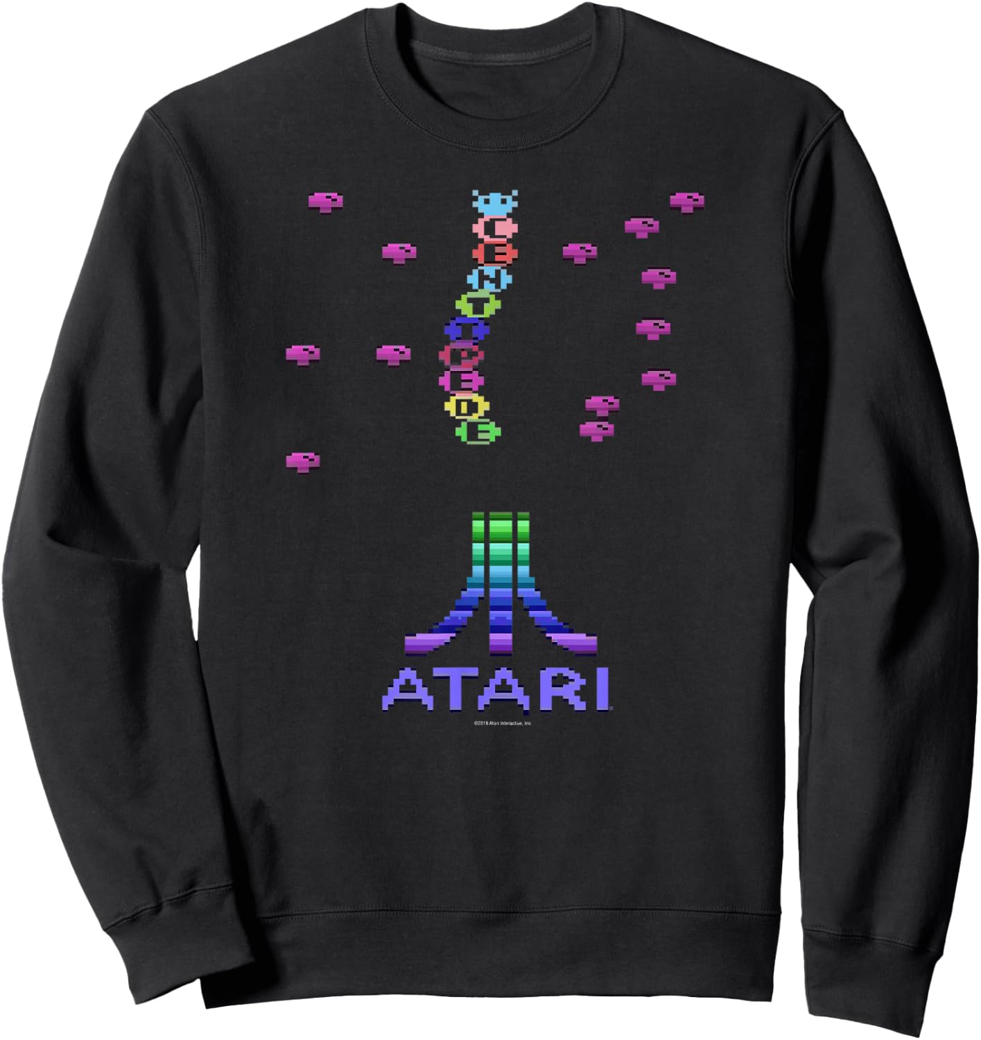 ATARI Centipede Arcade 8 Bit Gamer Design Sweatshirt - Sweatshirt | Black