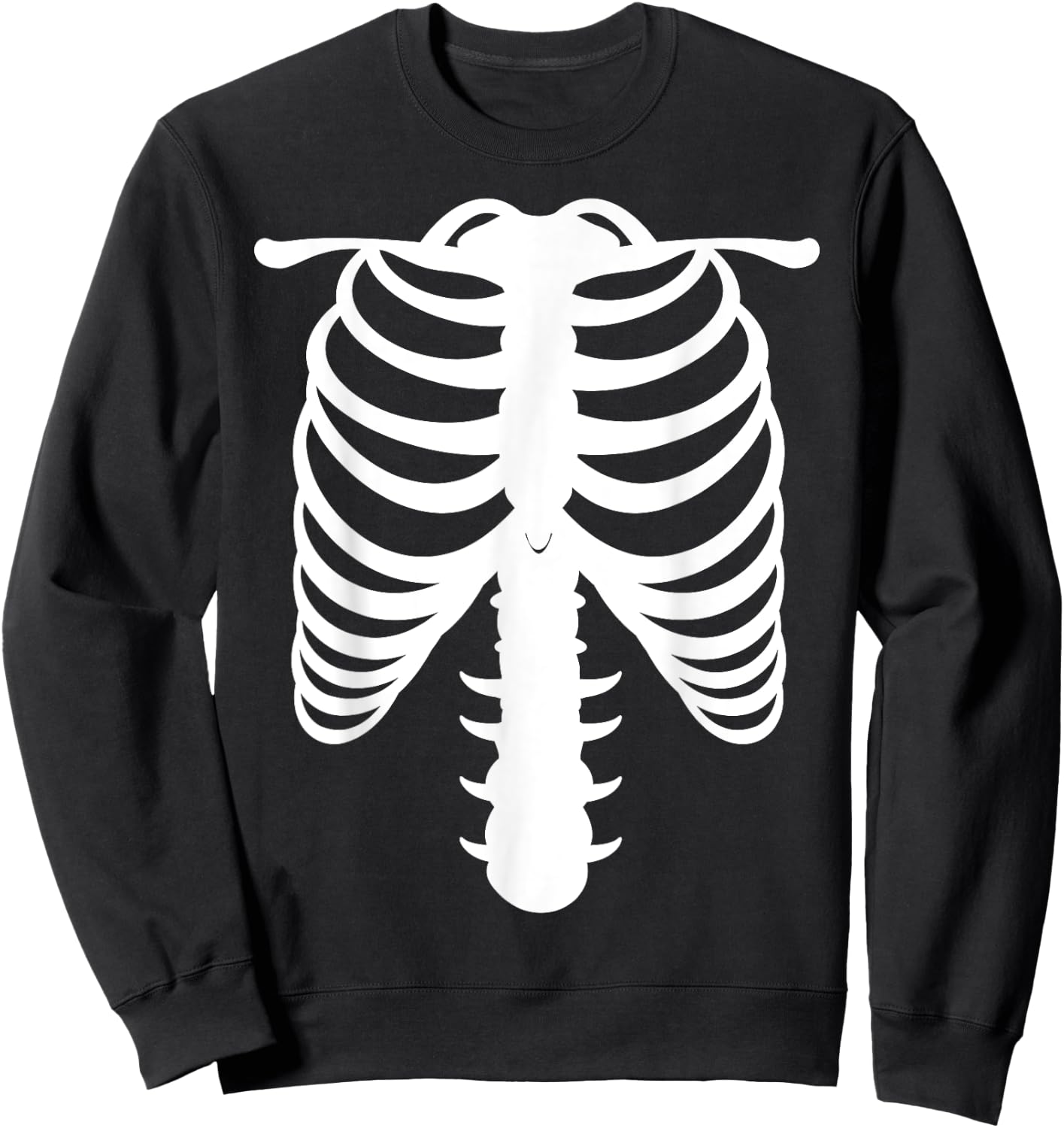 Halloween Skeleton Ribcage Costume Sweatshirt - Sweatshirt | Black